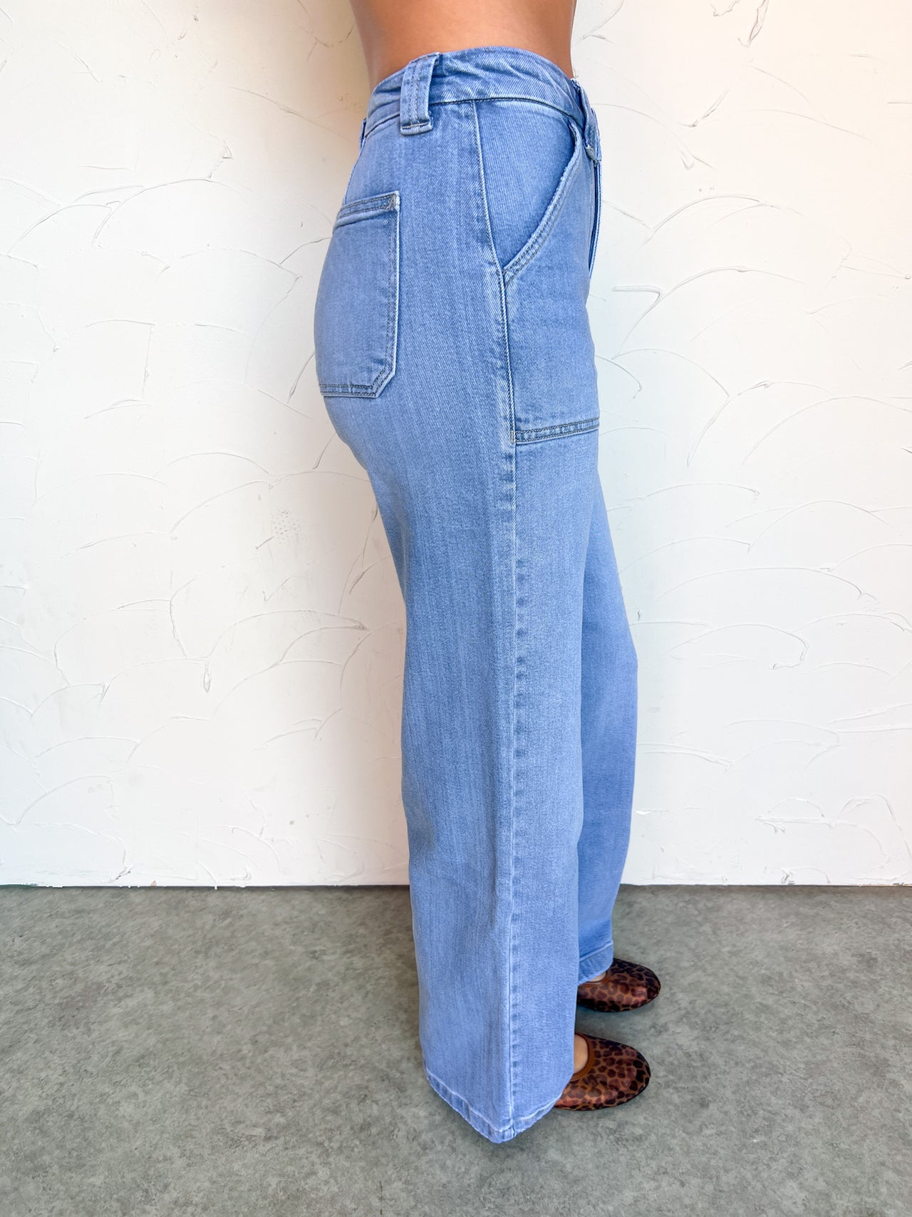 Make It Clear High Rise Wide Leg Jeans