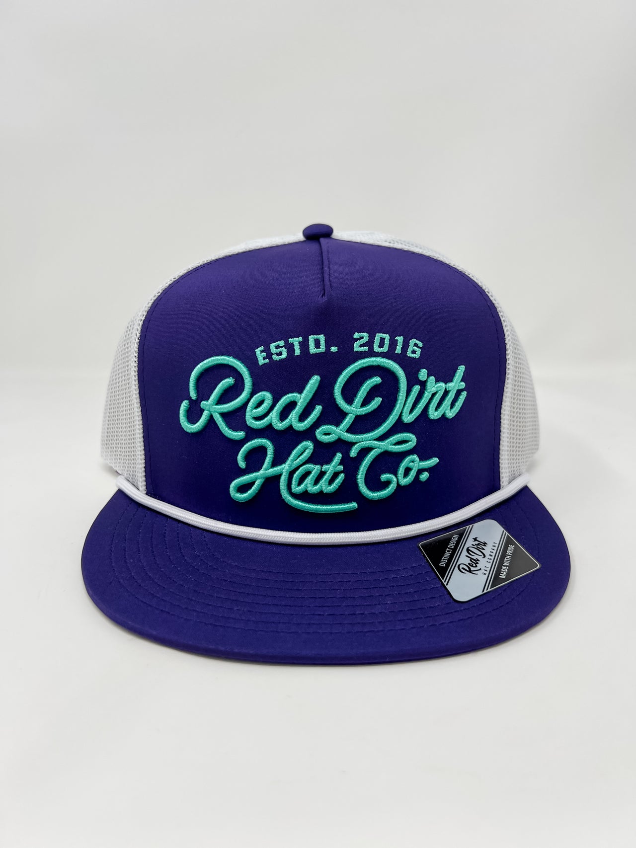 Lariat Hat- Purple/White