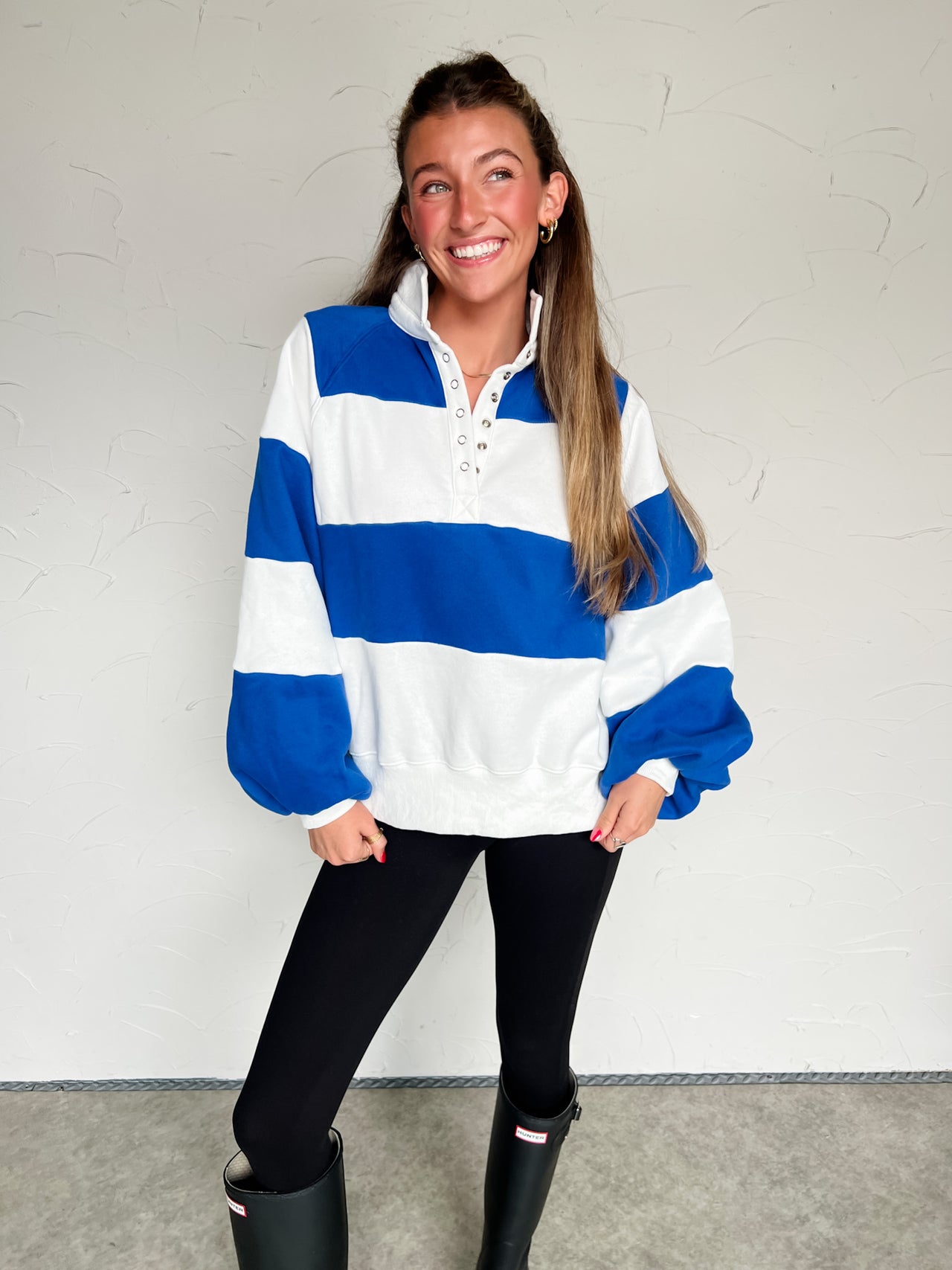 Full Attention Striped Pullover