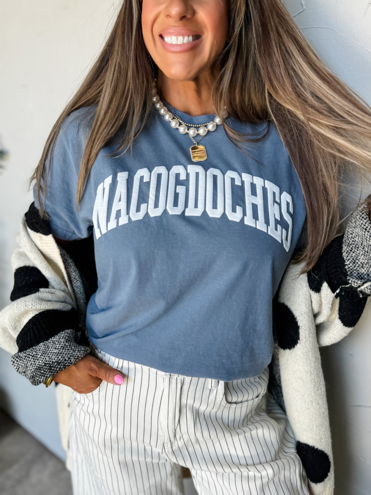 Nacogdoches Puff - Blue Jean
