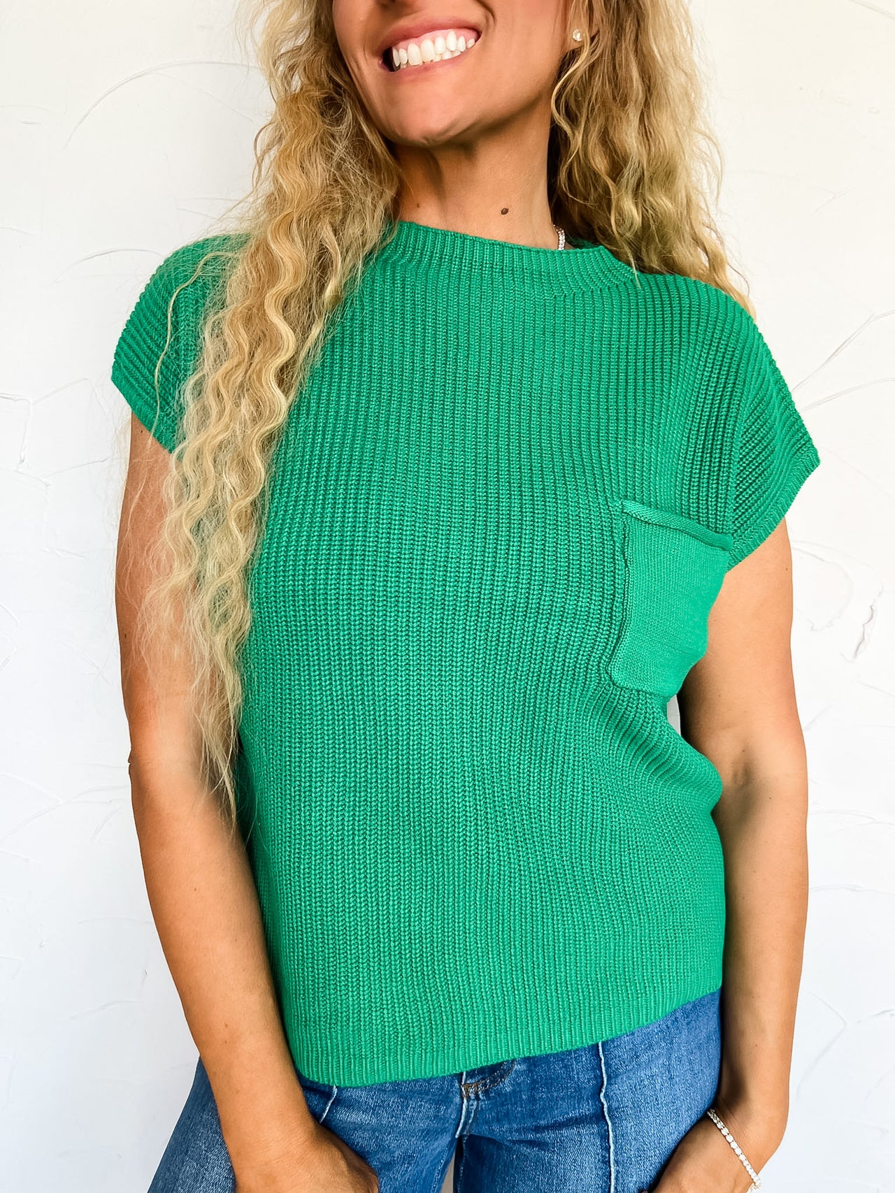 Today Is The Day Mock Neck Sweater- Kelly Green