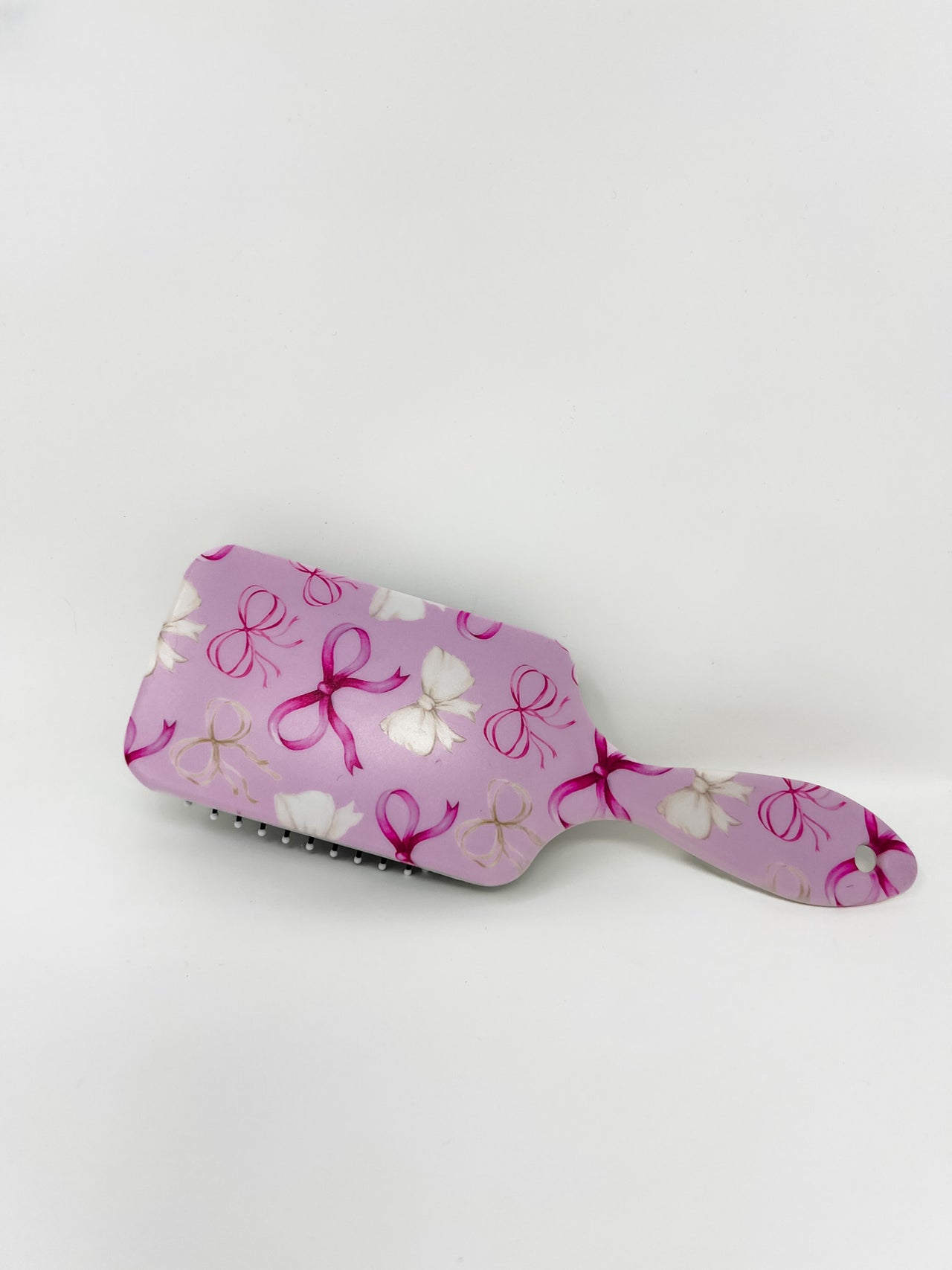 Square Hair Brush- Bow