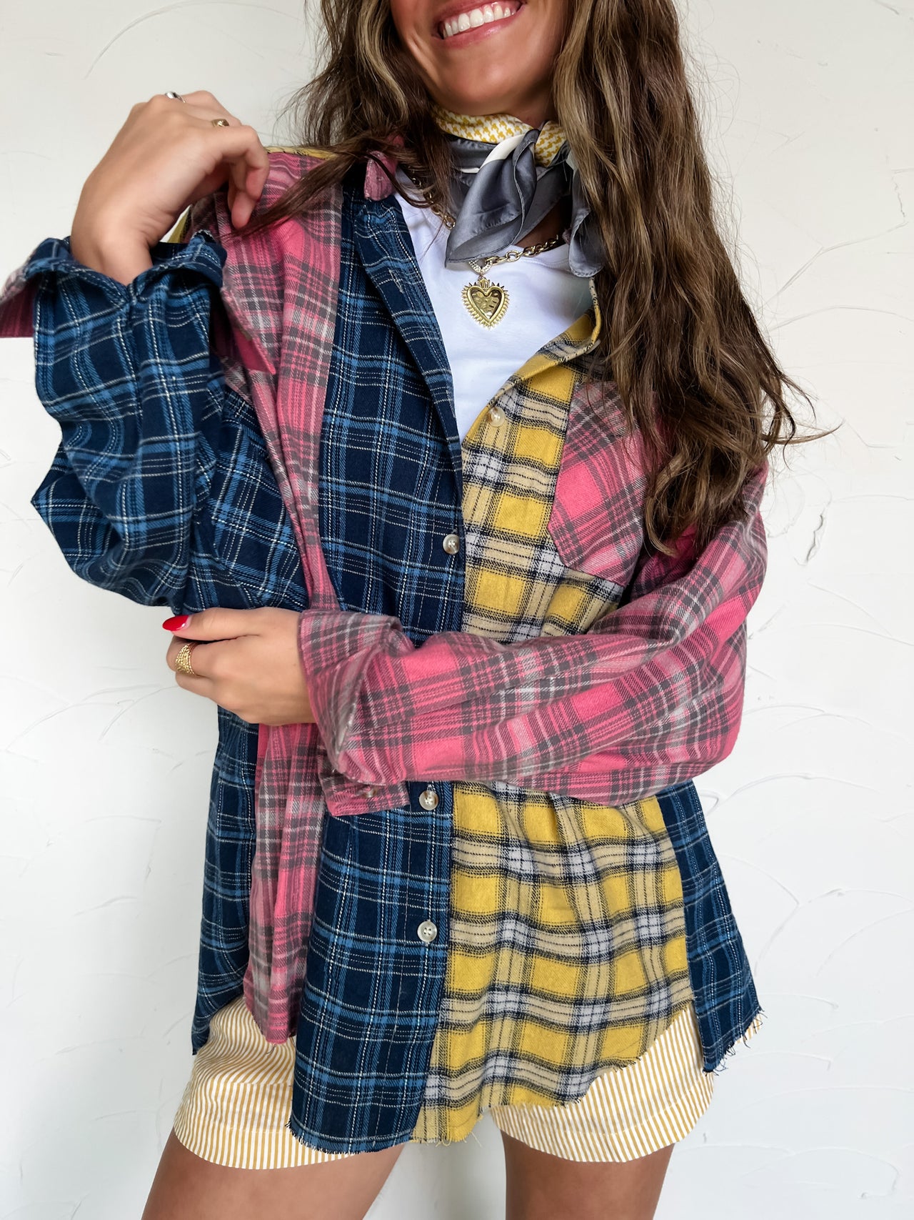 Stay With Me Now Multi Color Plaid Flannel