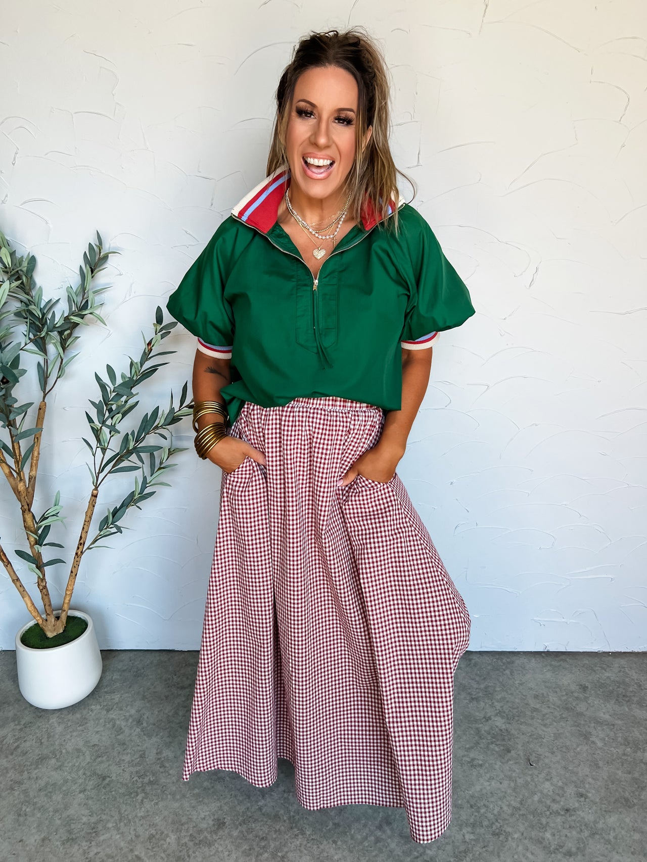 Keep It Moving Puff Sleeve Top