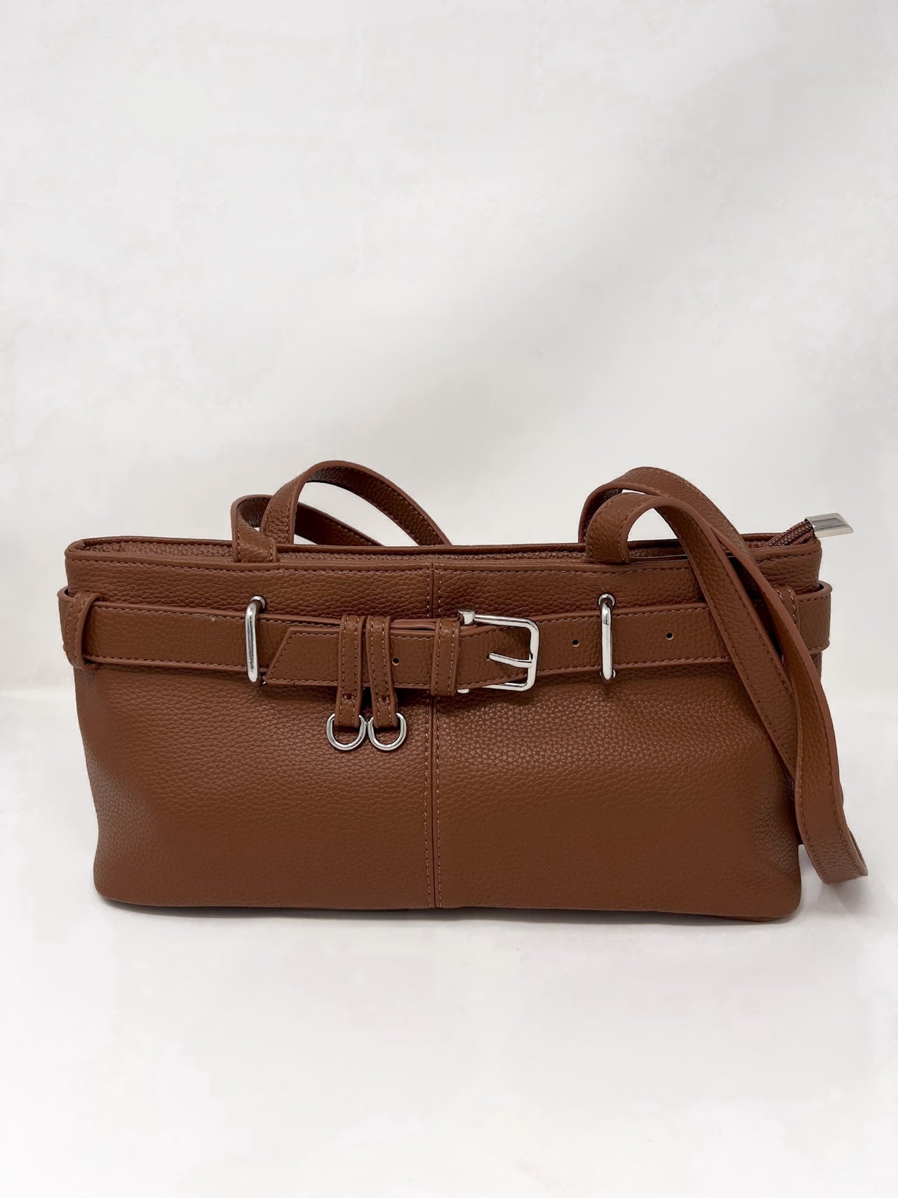 Erin Leather Handbag- Brown