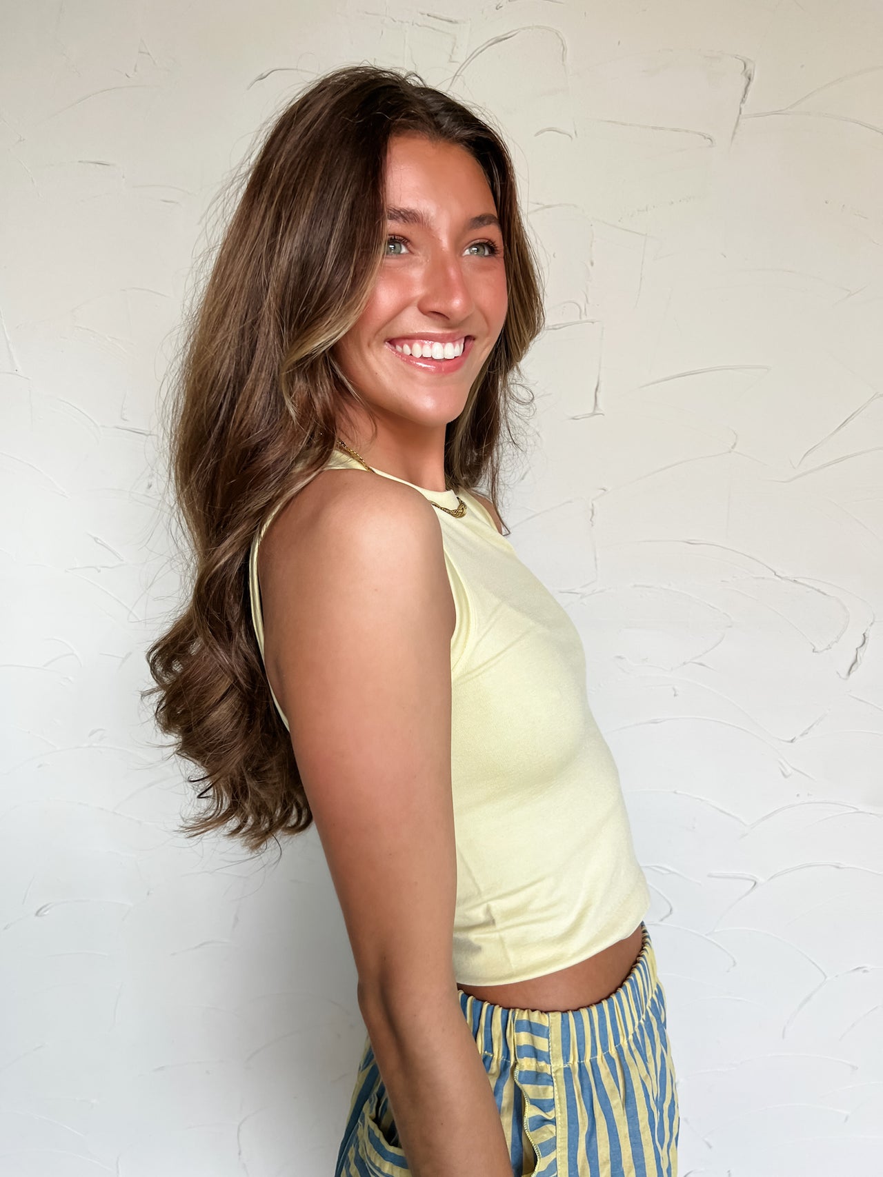 My Missing Piece Seamless Baby Tank- Banana Yellow