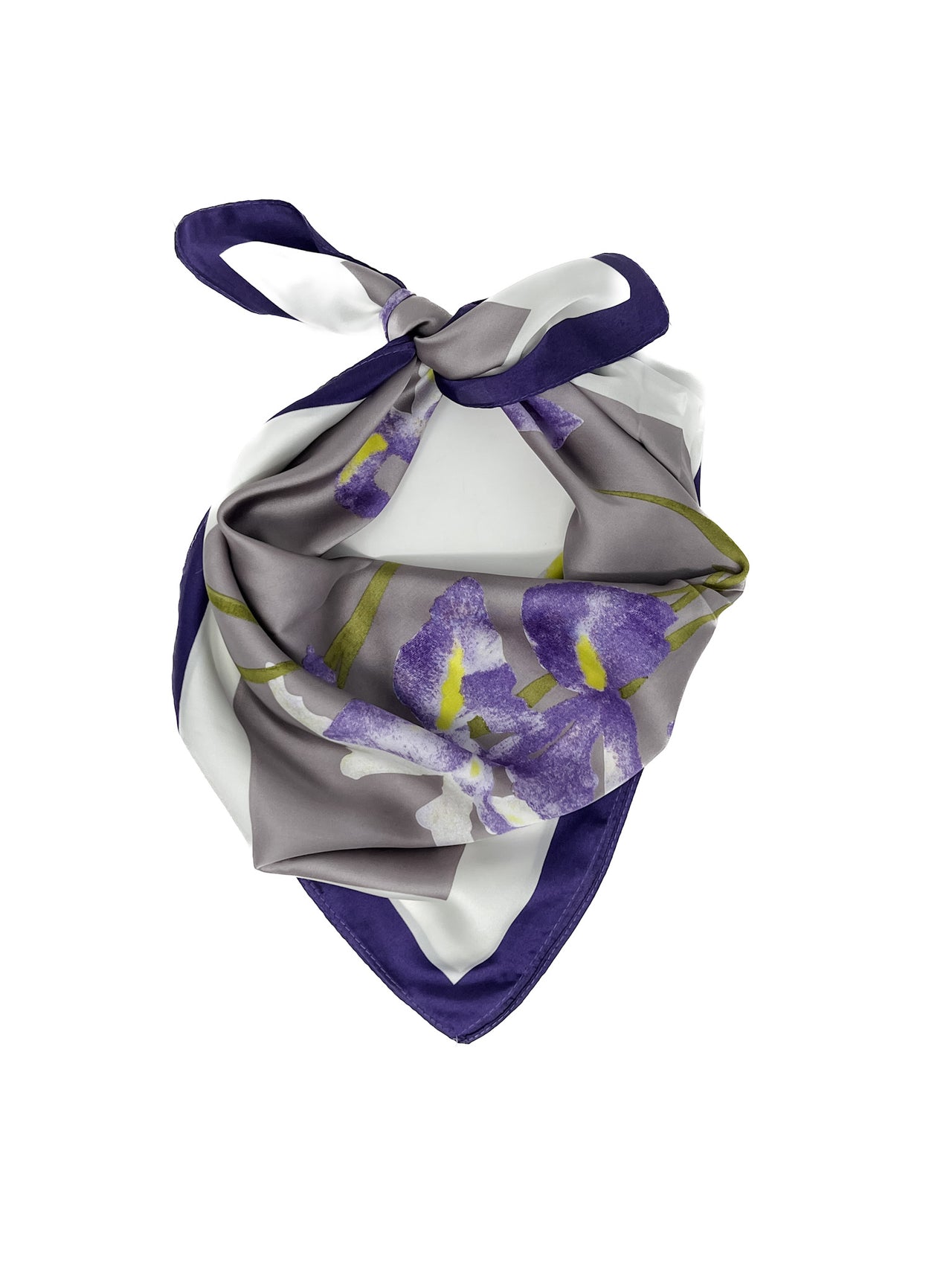 Melody Purple Oriole Flower Scarf