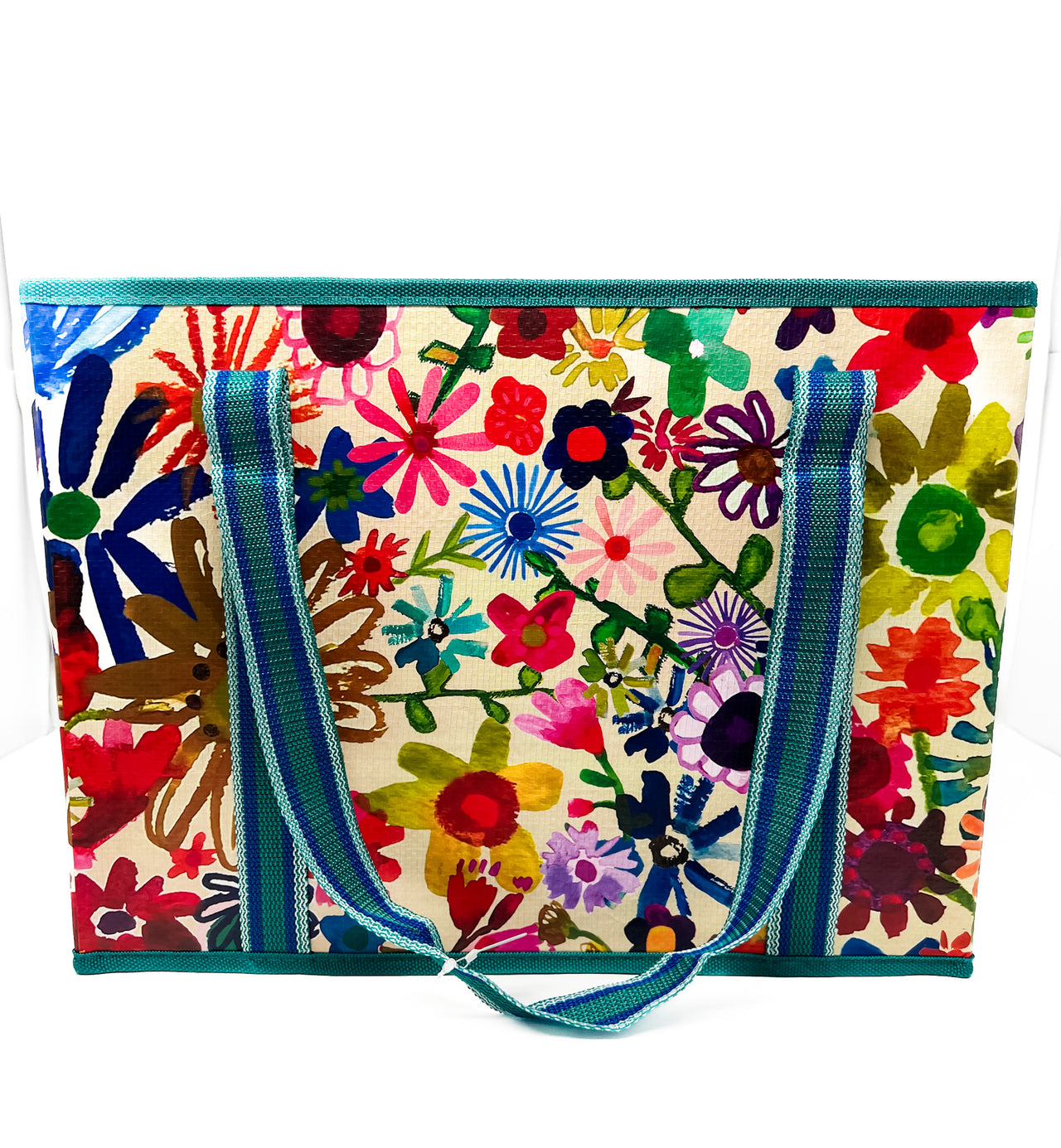 Bright Floral Garden Tote Bag