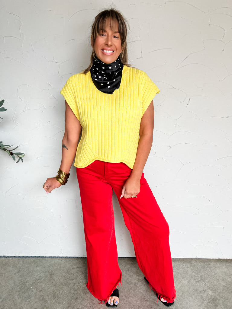 Figure It Out Cap Sleeve Top