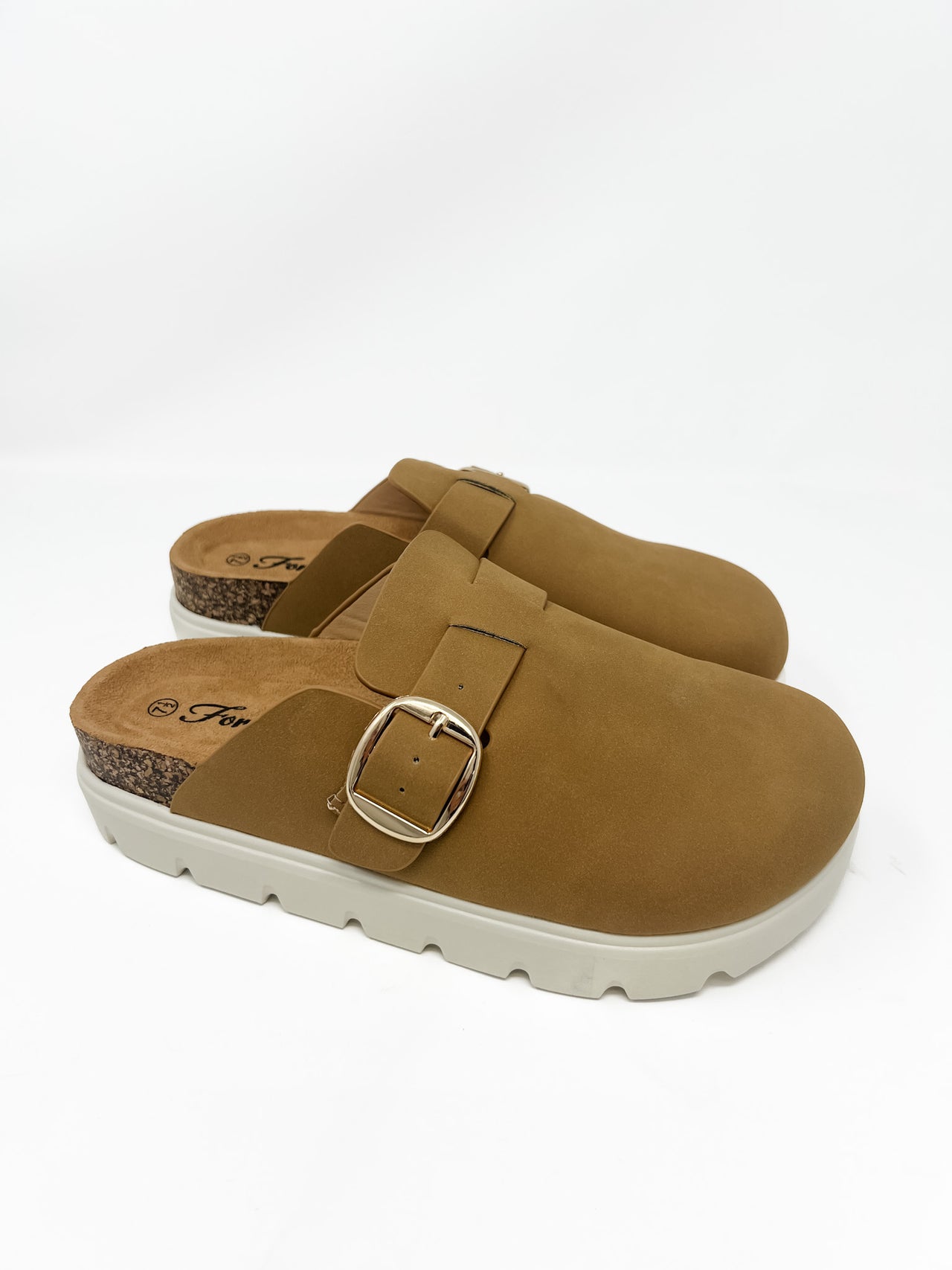 Oaks Platform Clogs- Tan