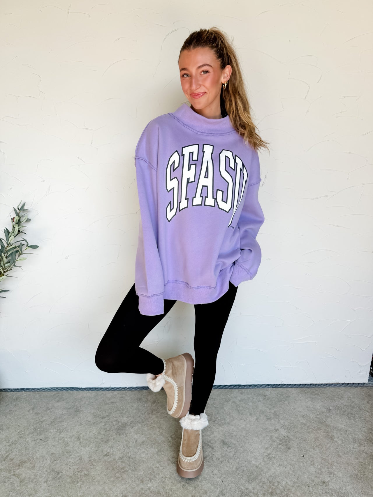 SFASU Mock Neck Sweatshirt