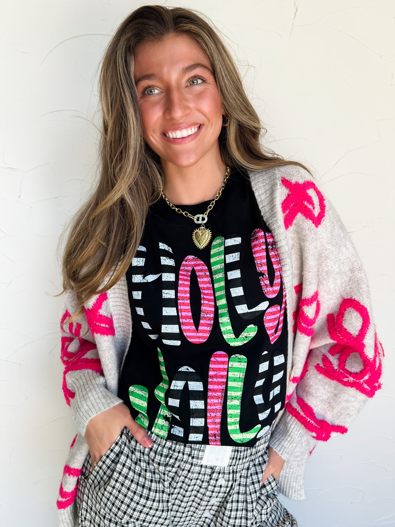 Joy In Every Thread Oversized Ribbon Cardigan