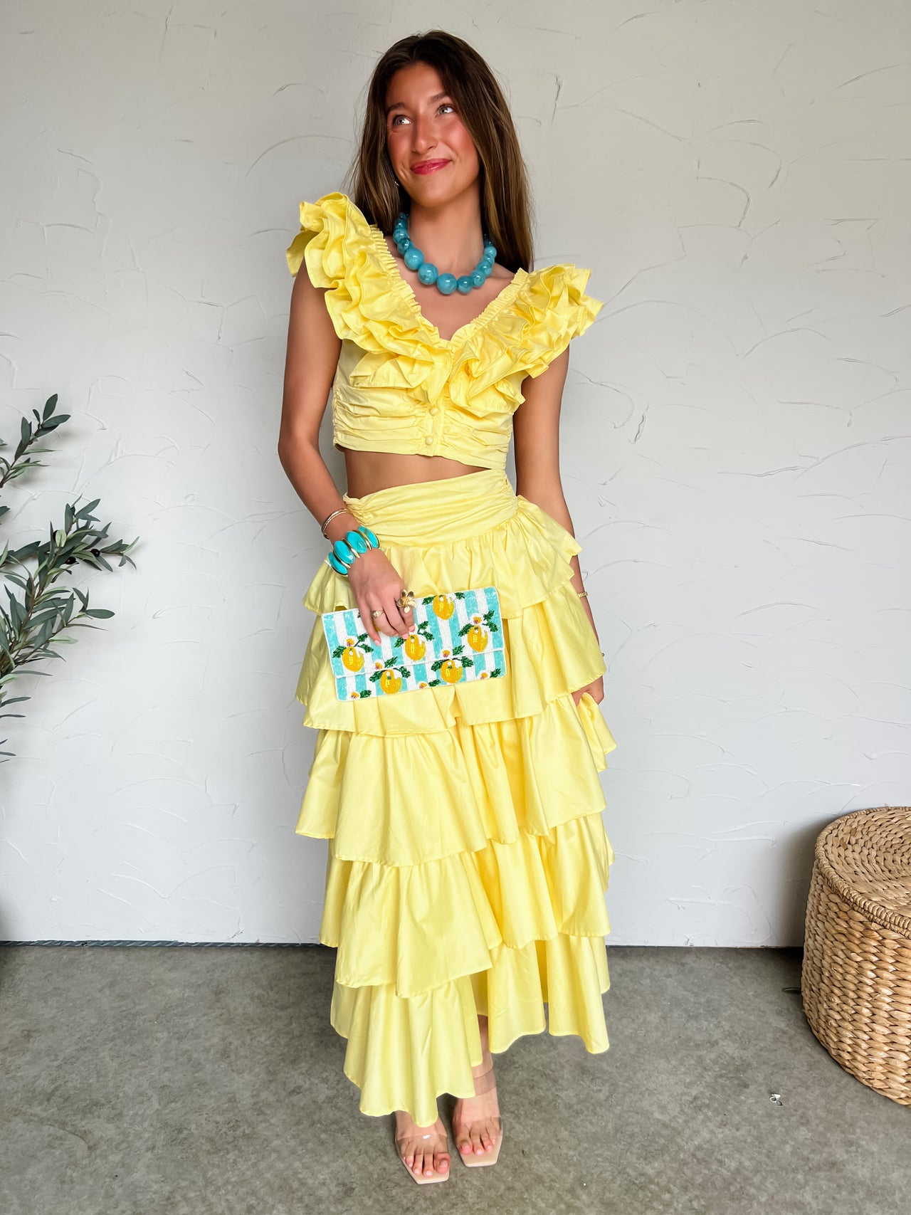 Play The Vibe Ruffle Skirt Set