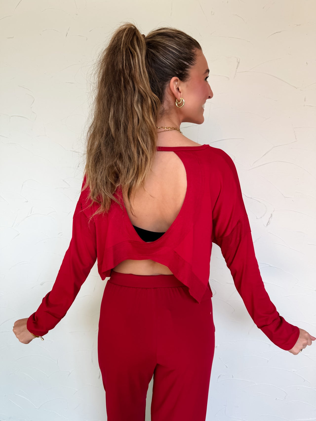 Don't Think Twice Cutout Back Layering Top