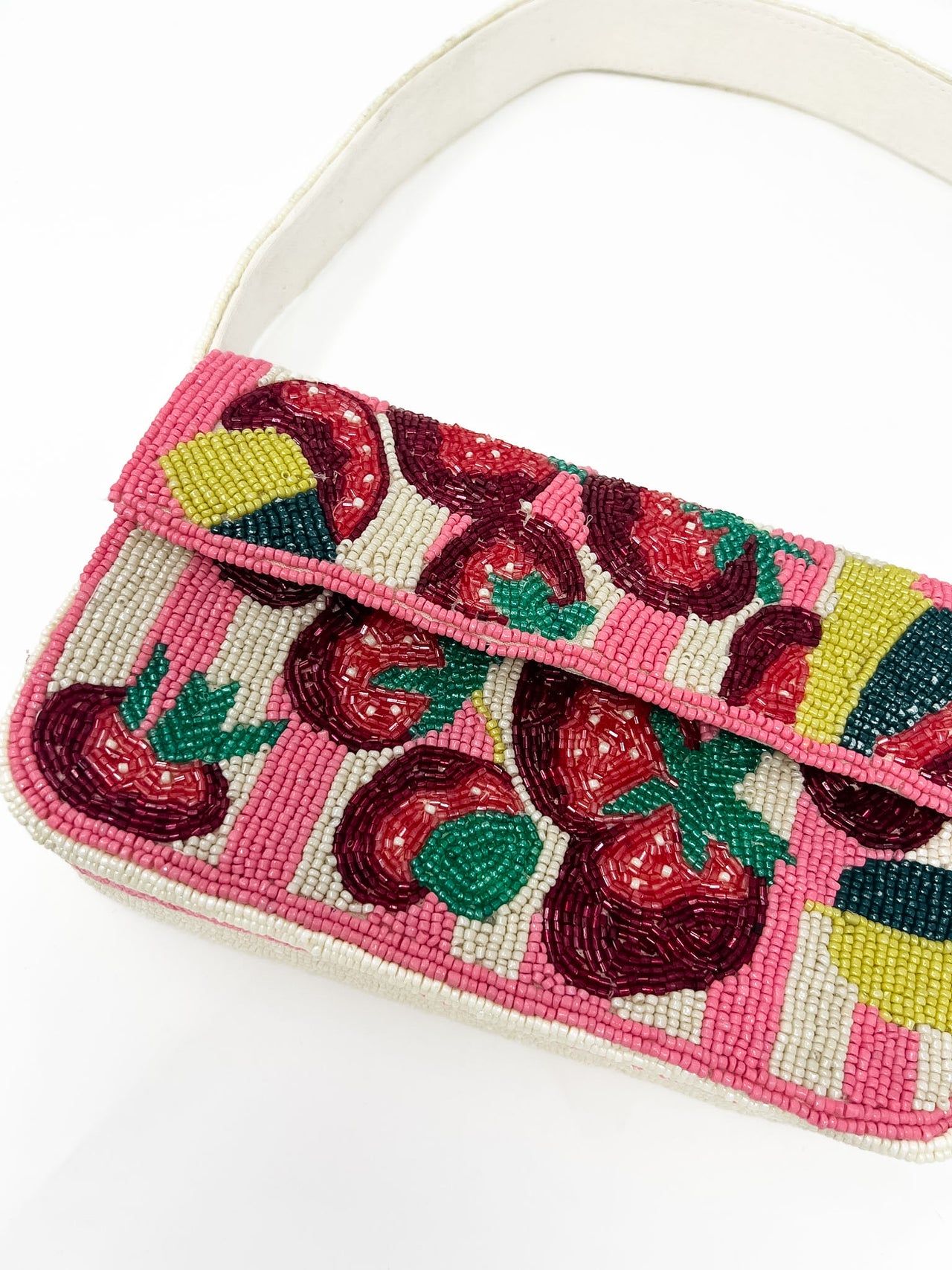 Alani Fruit Pattern Beaded Bag