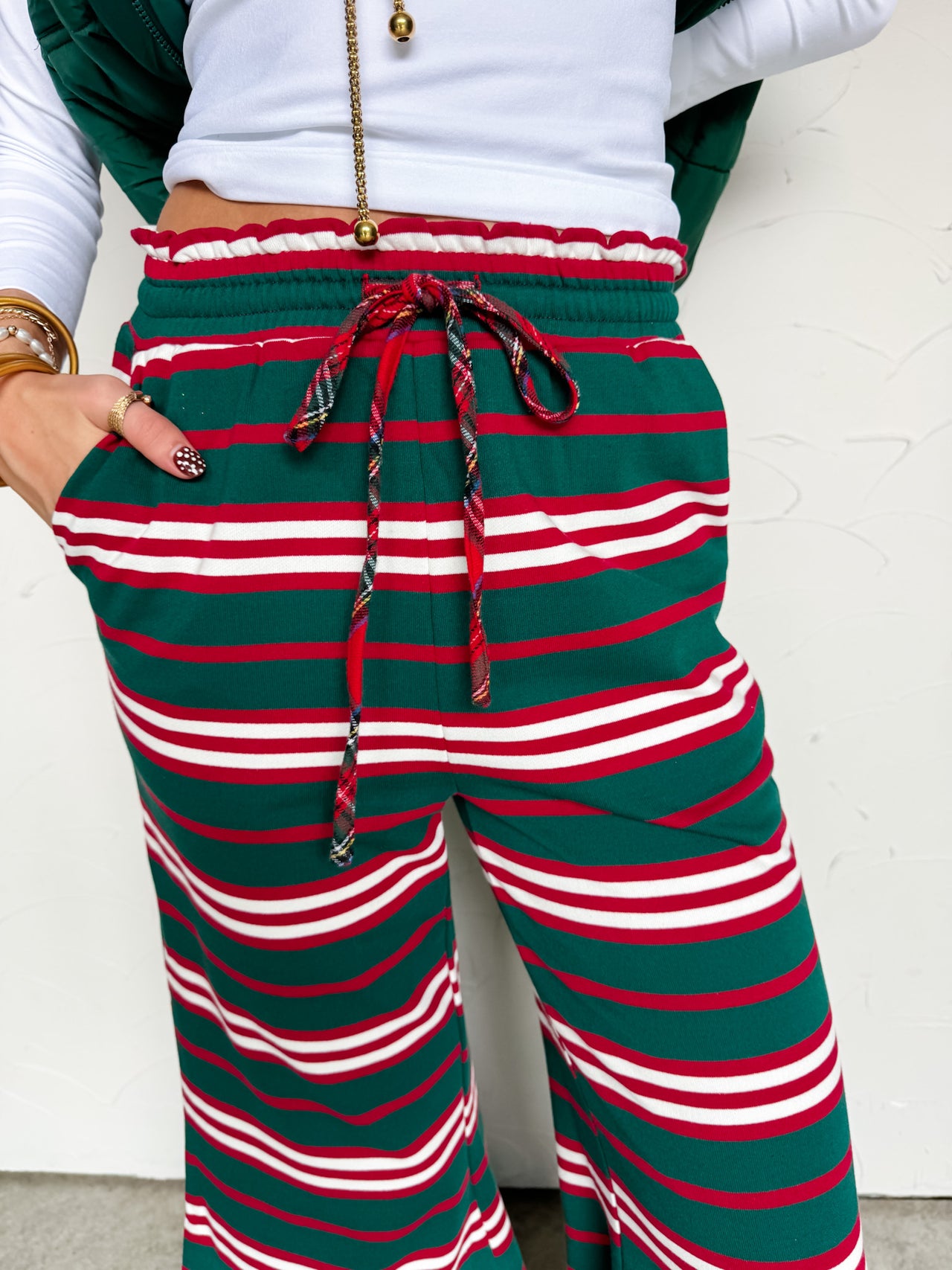 Just My Theory Stripe Palazzo Pants