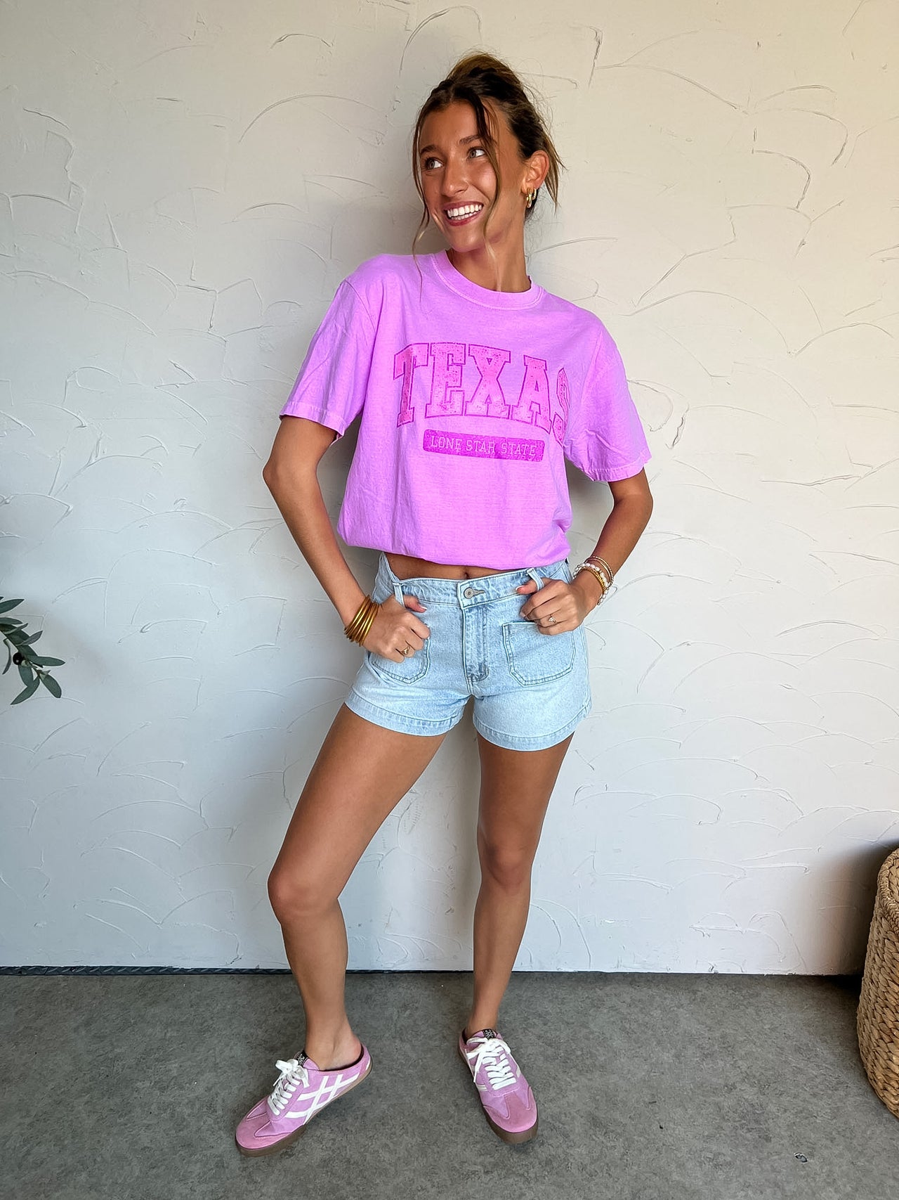 Texas Lone Star State - Neon Violet