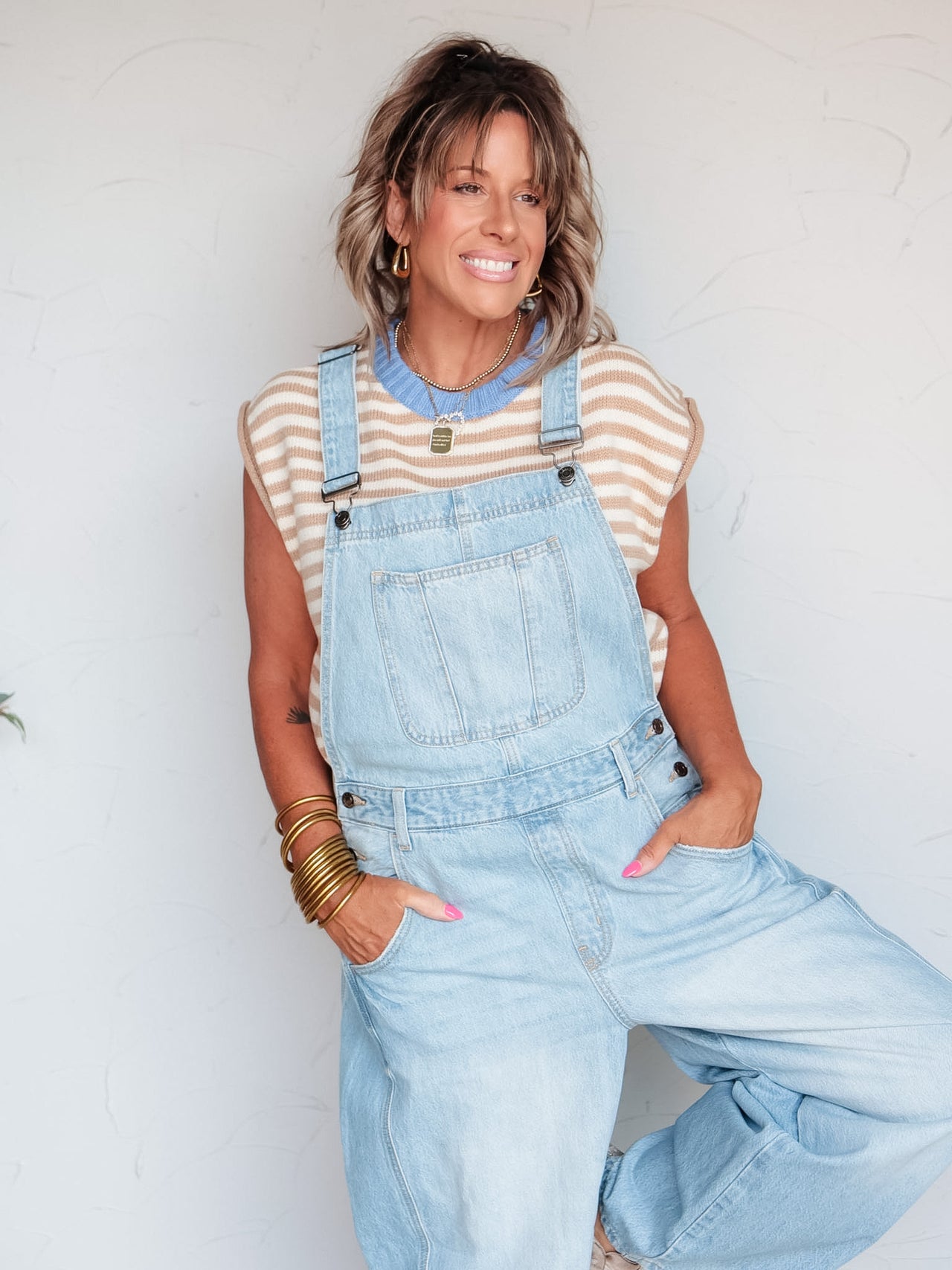 Take My Breath Away Mid Waisted Overalls