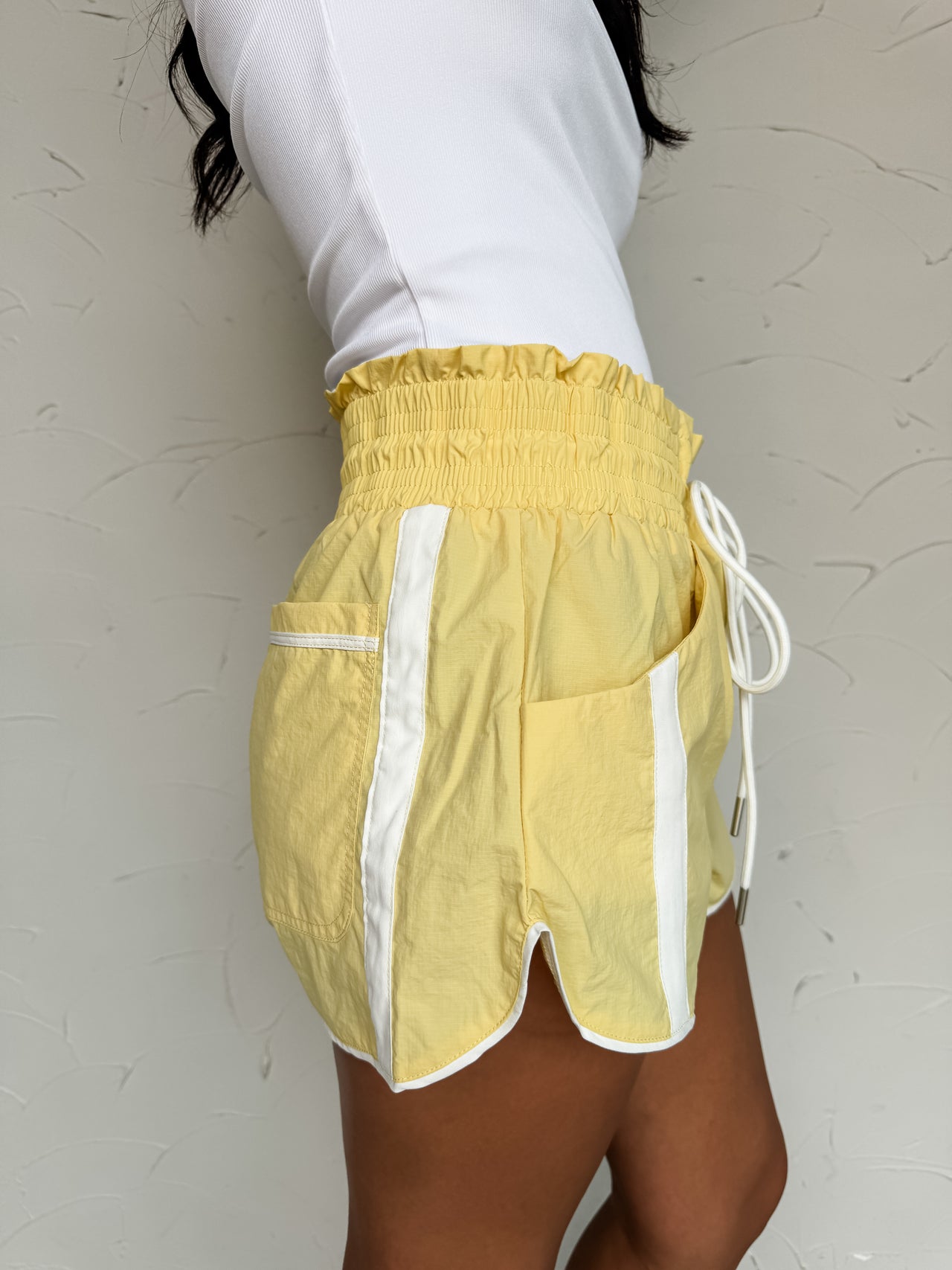 To You From Me Contrast Stripe Shorts