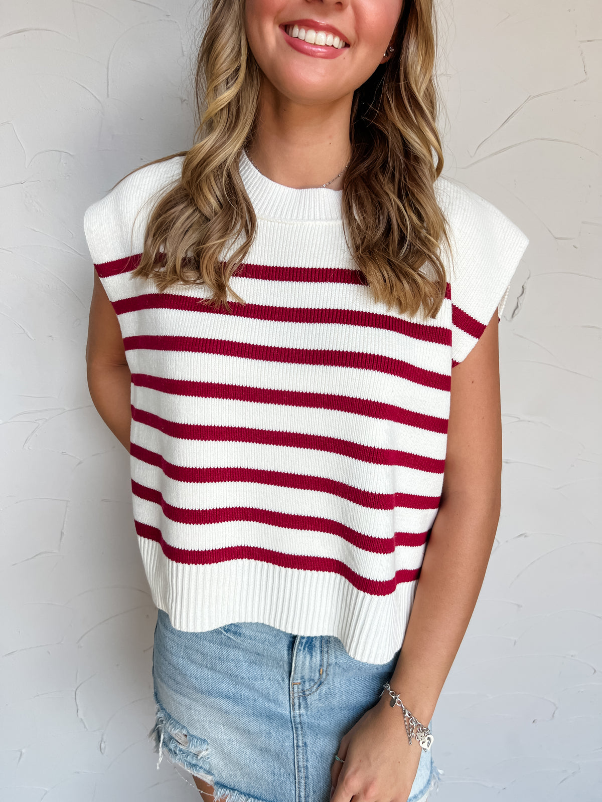 Here For The Moment Crew Neck Sweater- Cabernet