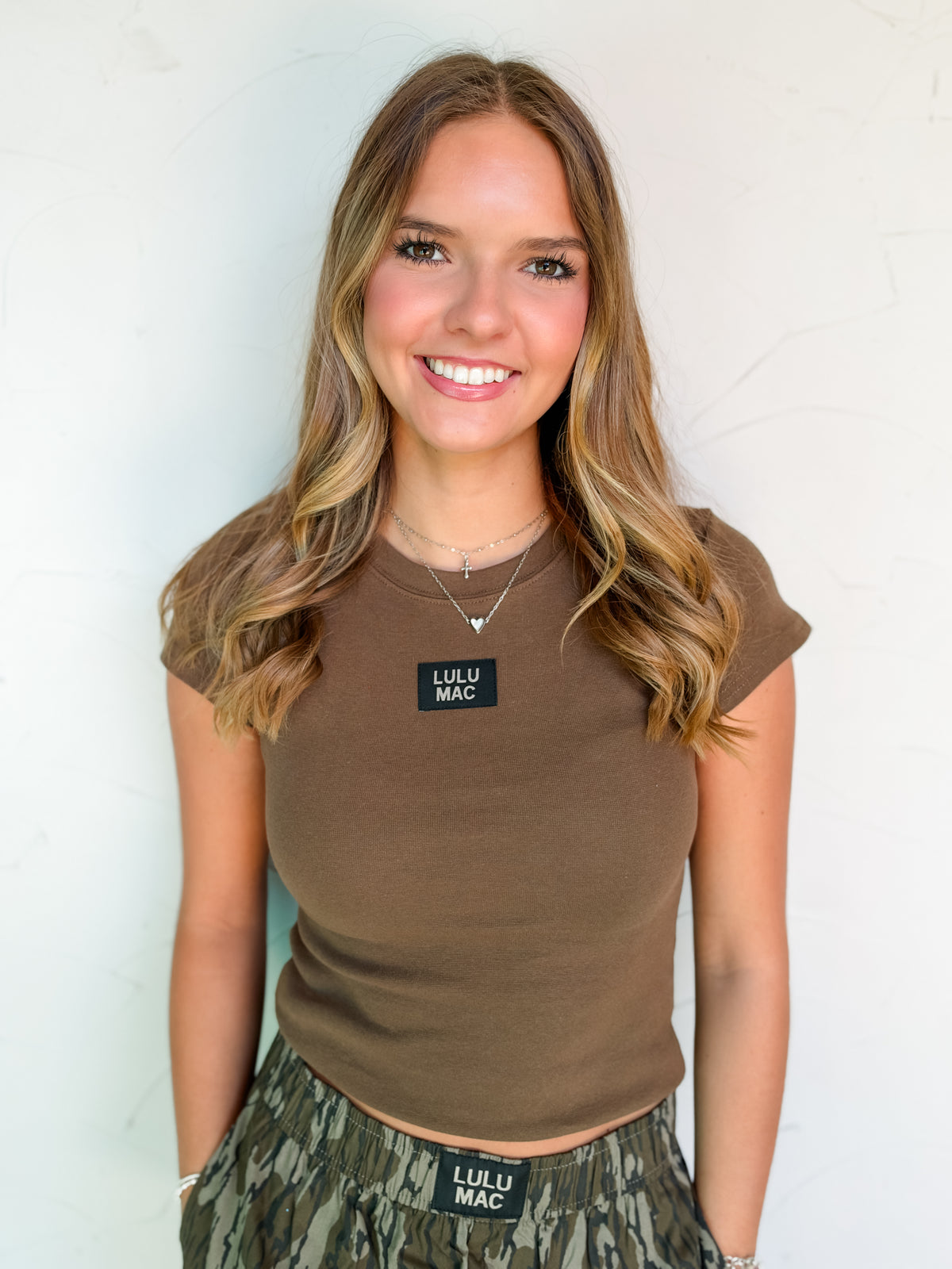 Lulu Mac Baby Doll Top- DK Olive