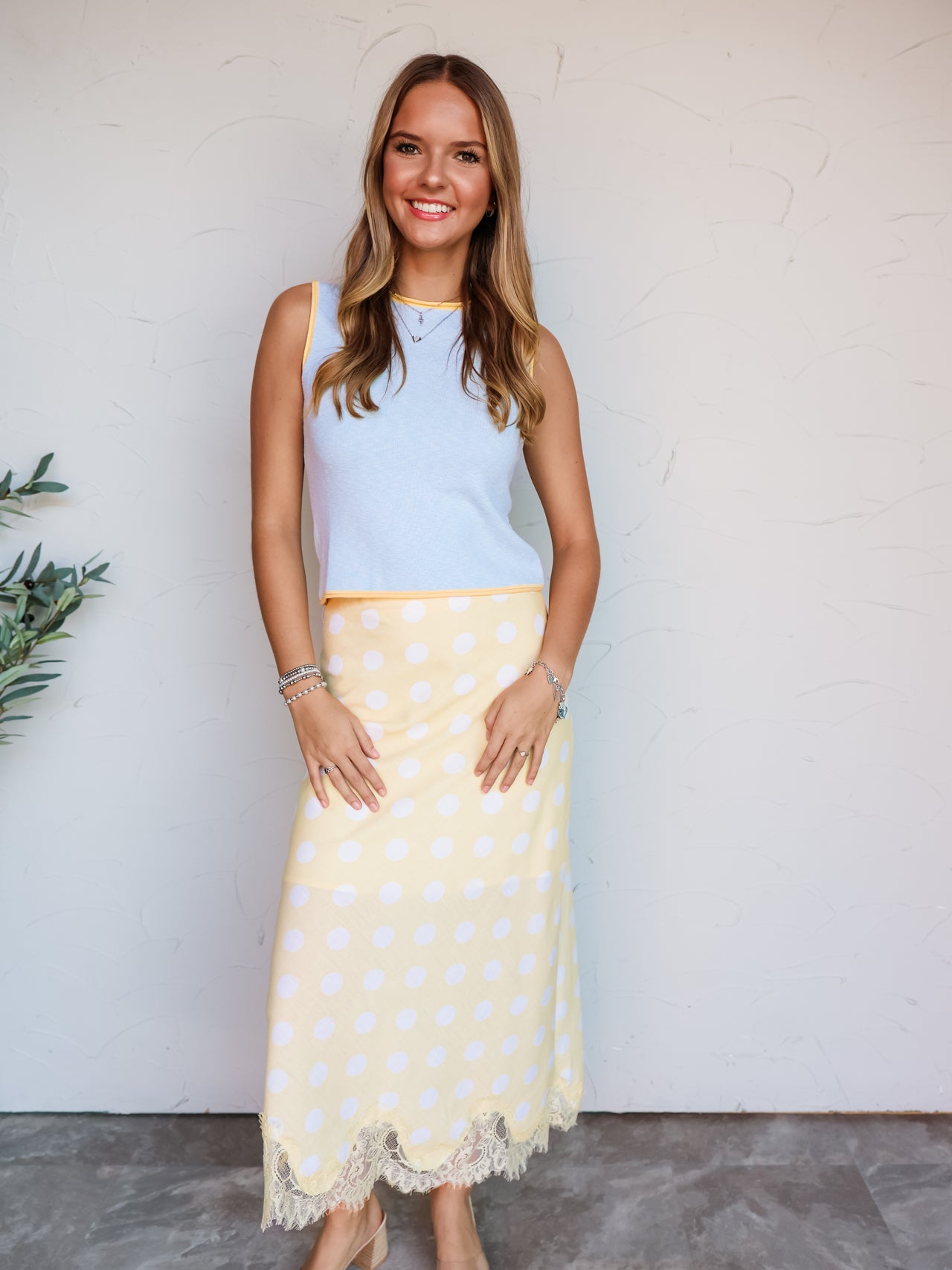 Feeling Your Best Contrast Edge Top- Butter Yellow