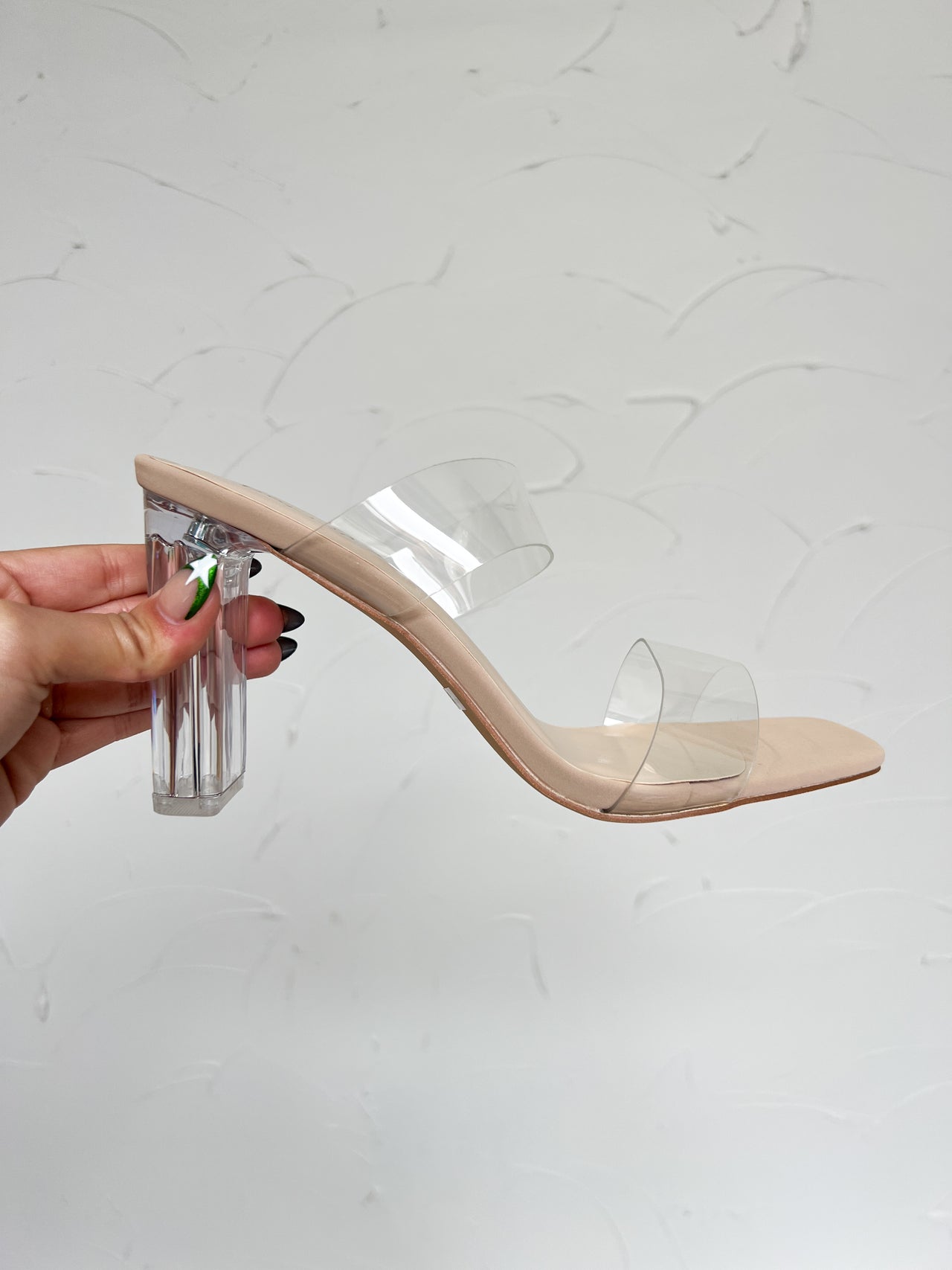 Shia Clear Strap Heels