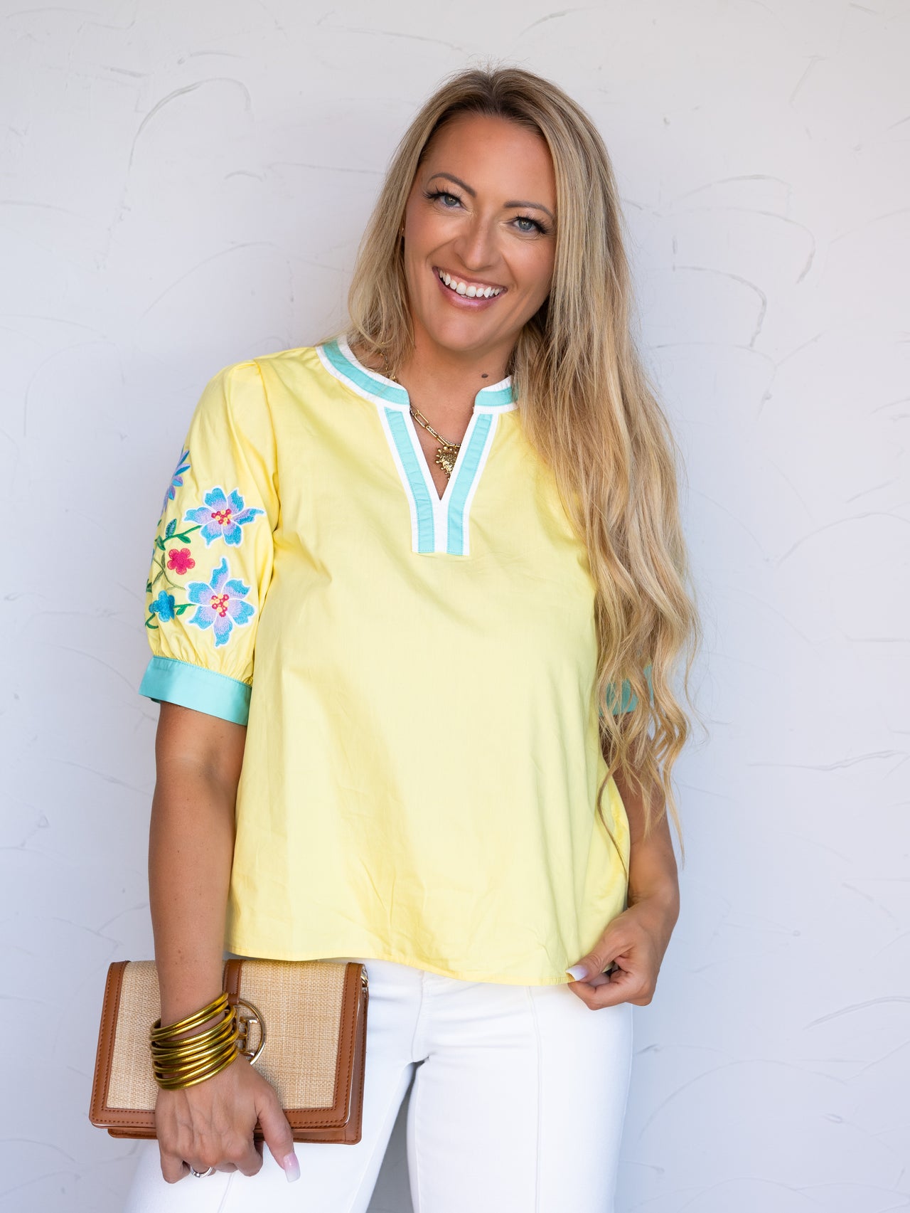 Sunny Side Floral Puff Sleeve Top
