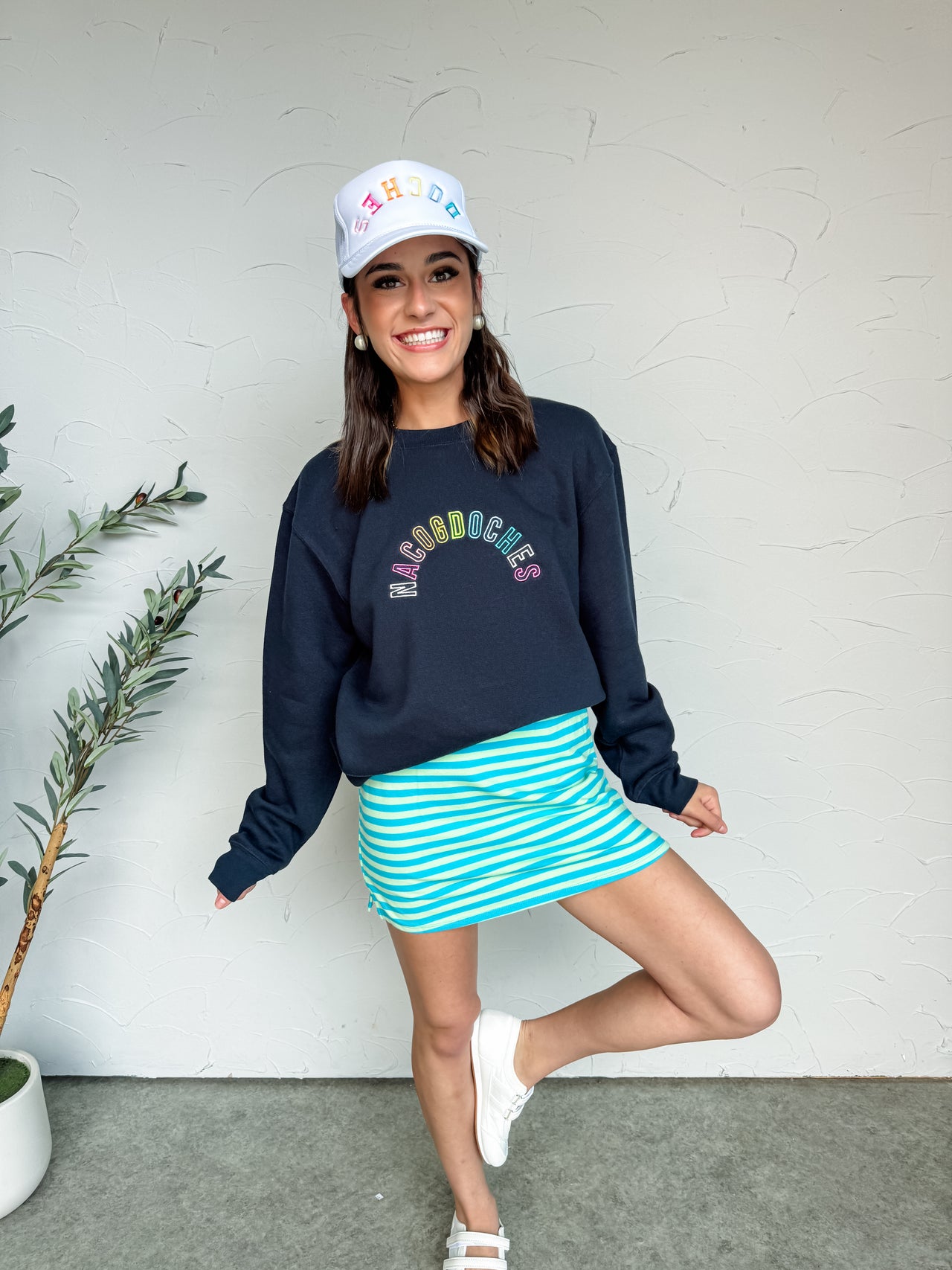 Rainbow Arch Nacogdoches Embroidered Sweatshirt