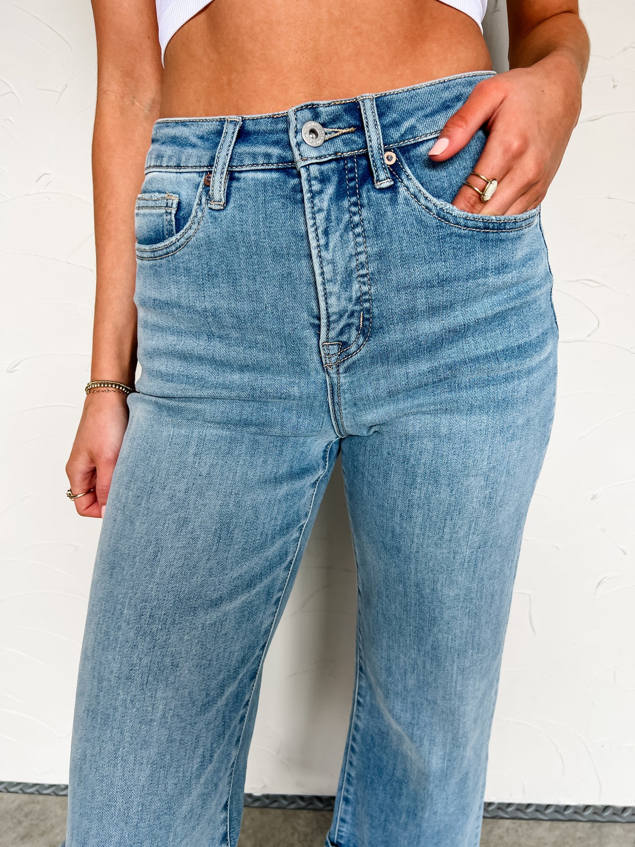 Endless Love Super High Rise Wide Leg Jeans