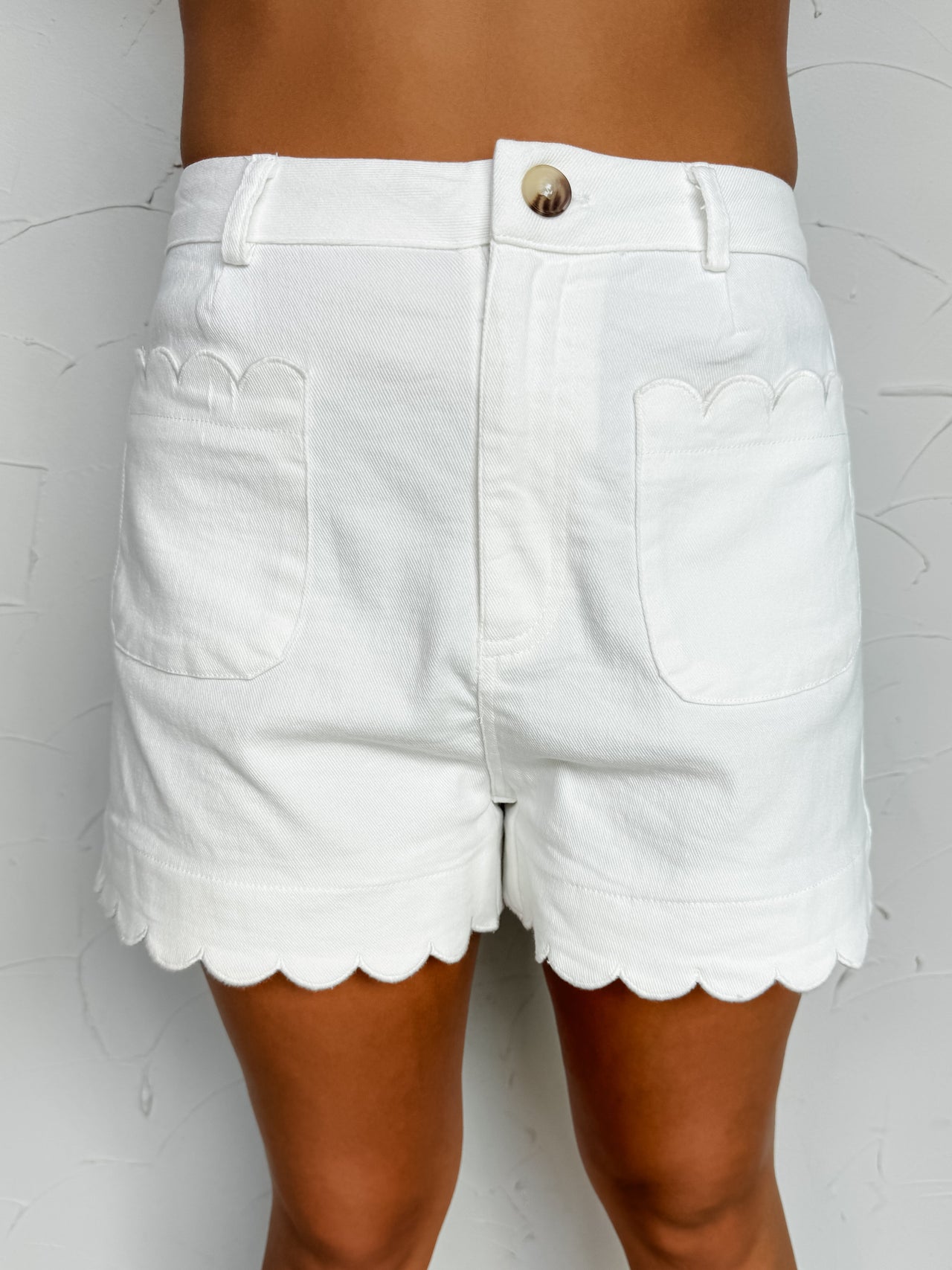Call Me Yours Scalloped Shorts