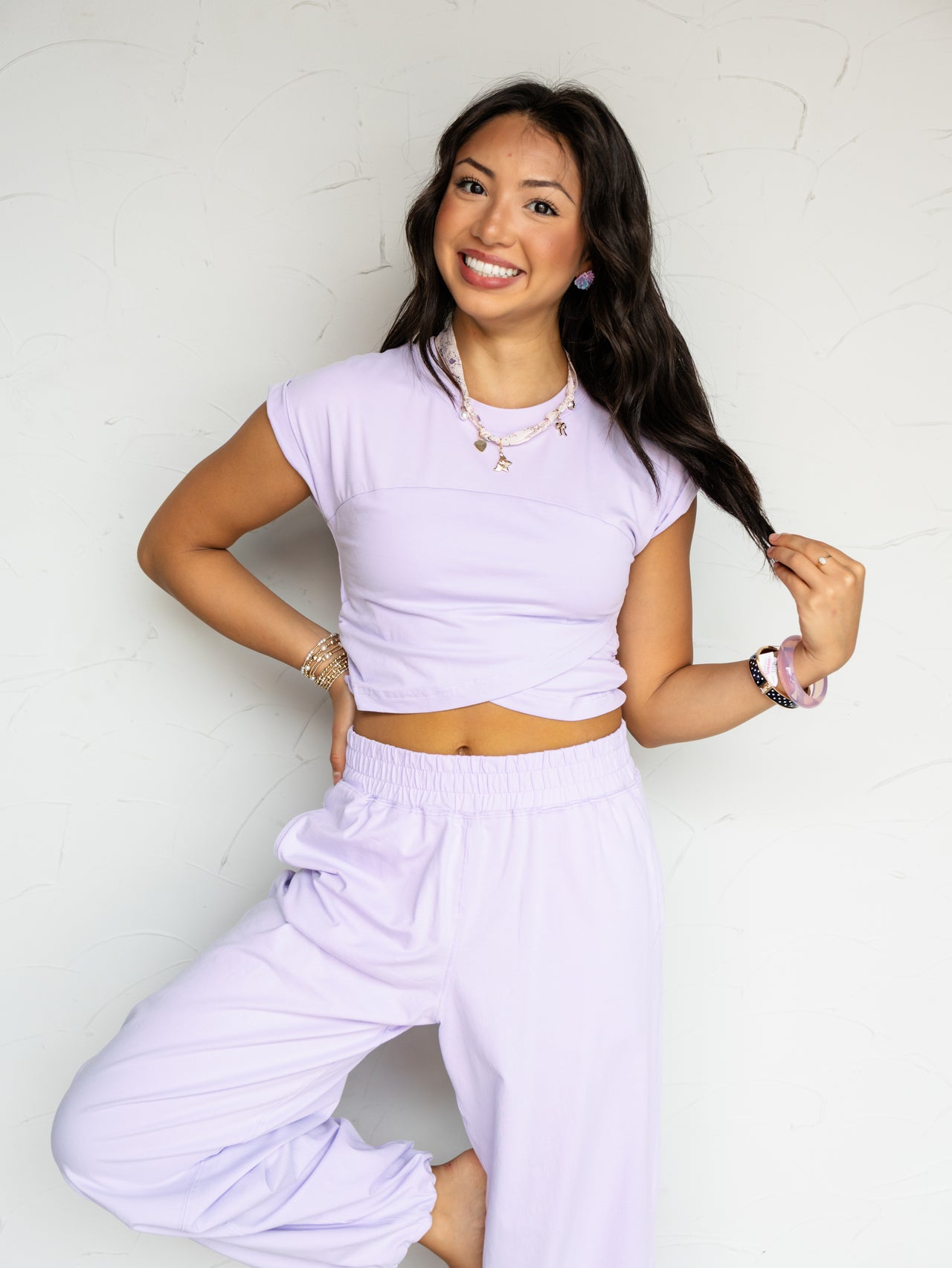 Feeling Sporty Crossover Set- Lavender