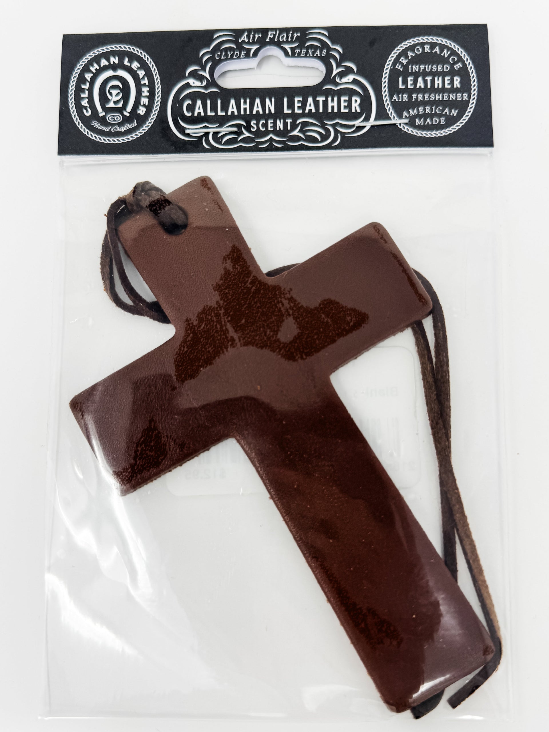 Cross Car freshie scent Leather 