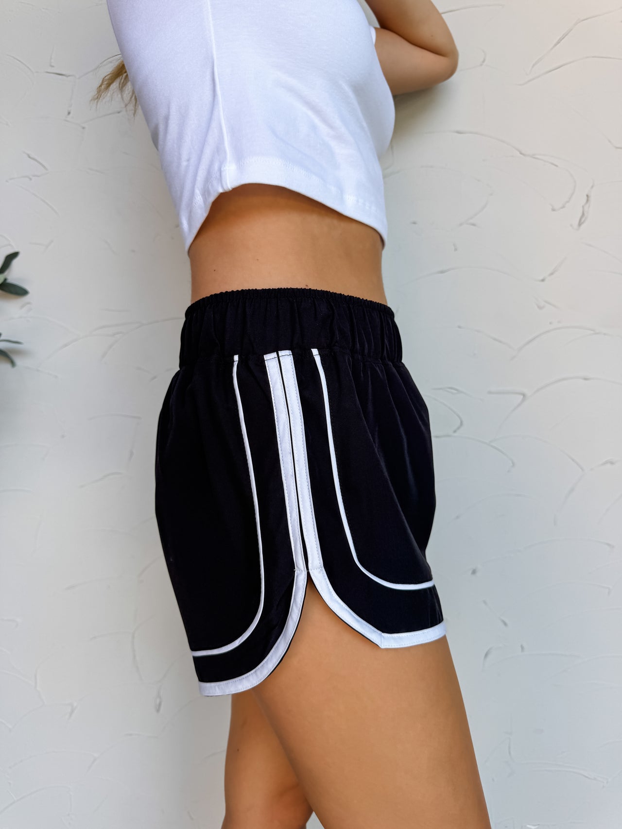 Matter Of Fact Dolphin Shorts- Black