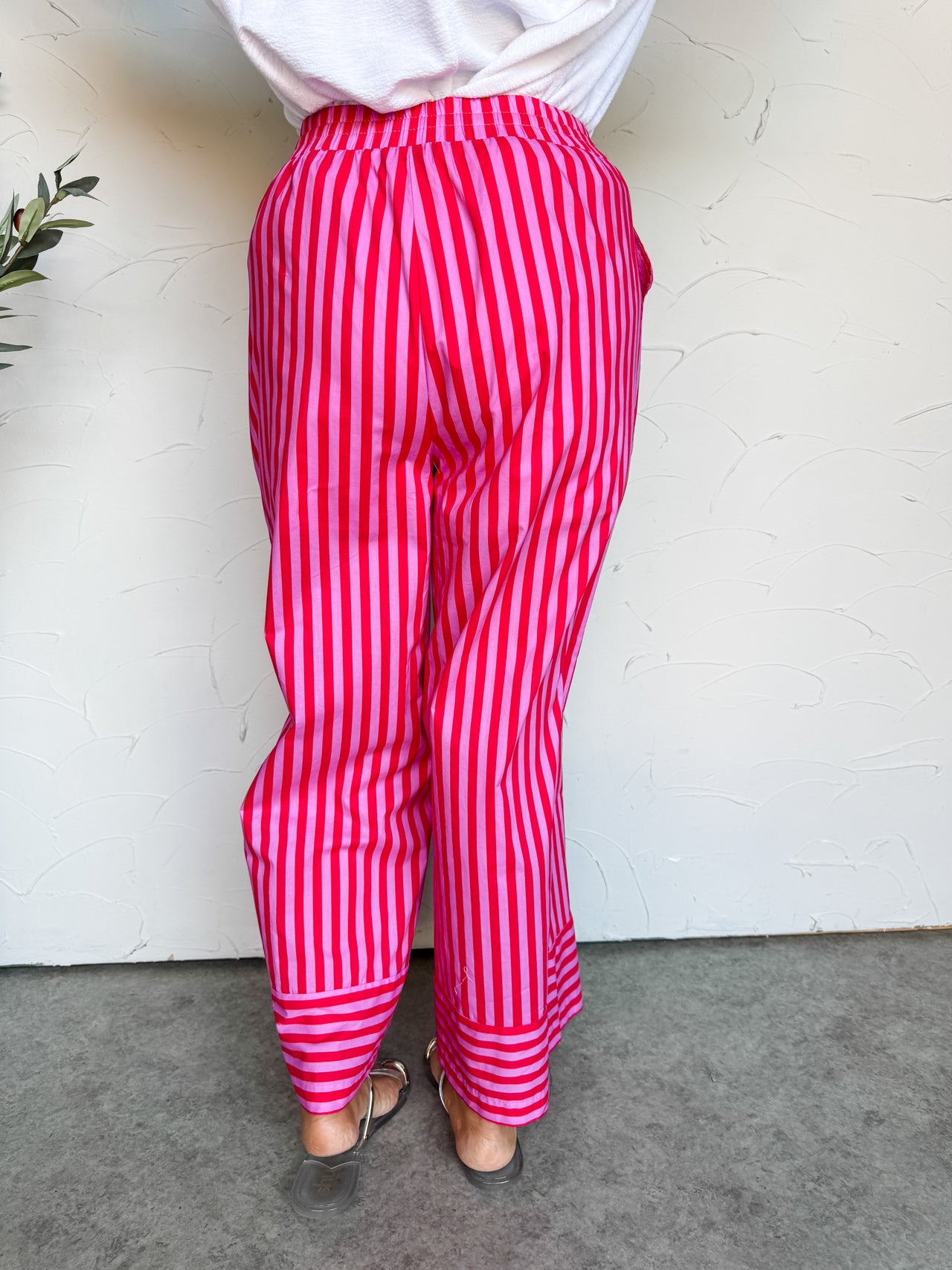 Feeling Like Forever Red Wide Leg Pants
