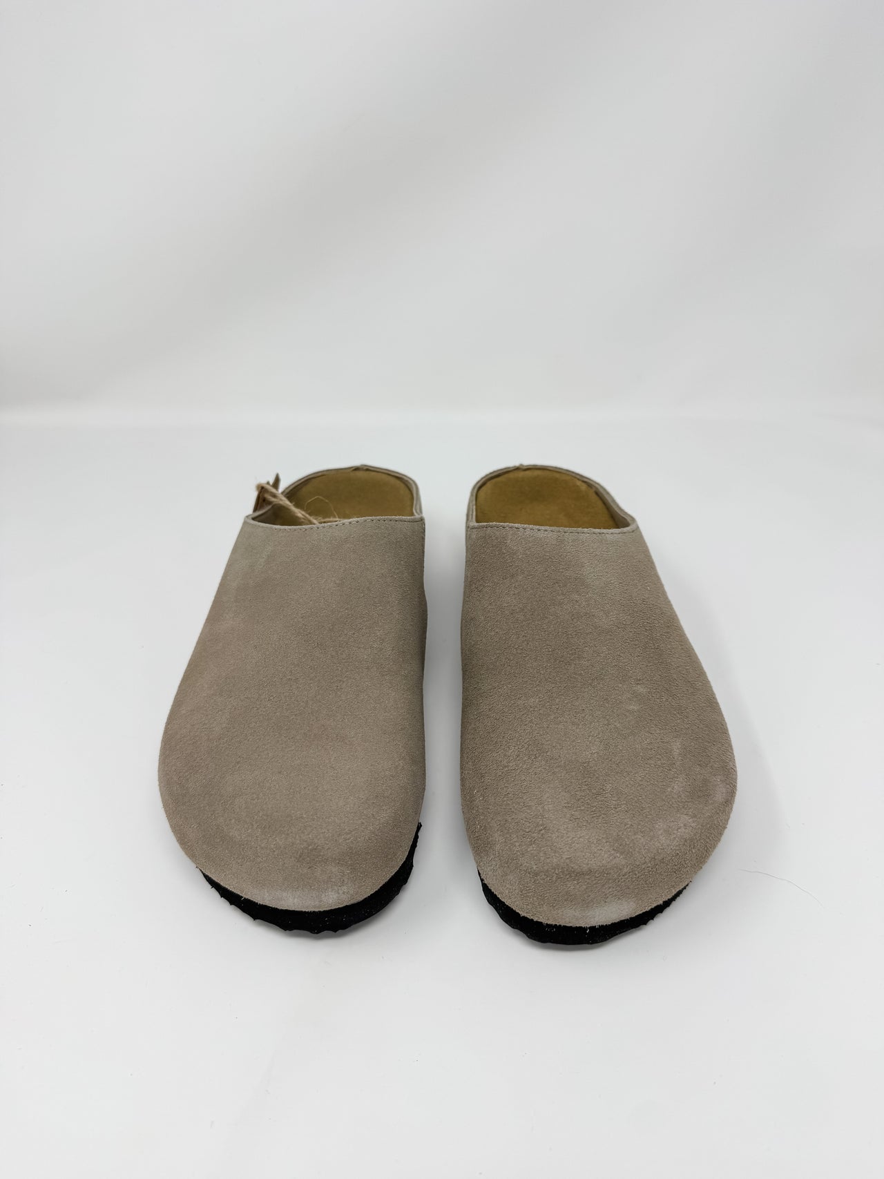 Bria Clogs- Taupe Suede
