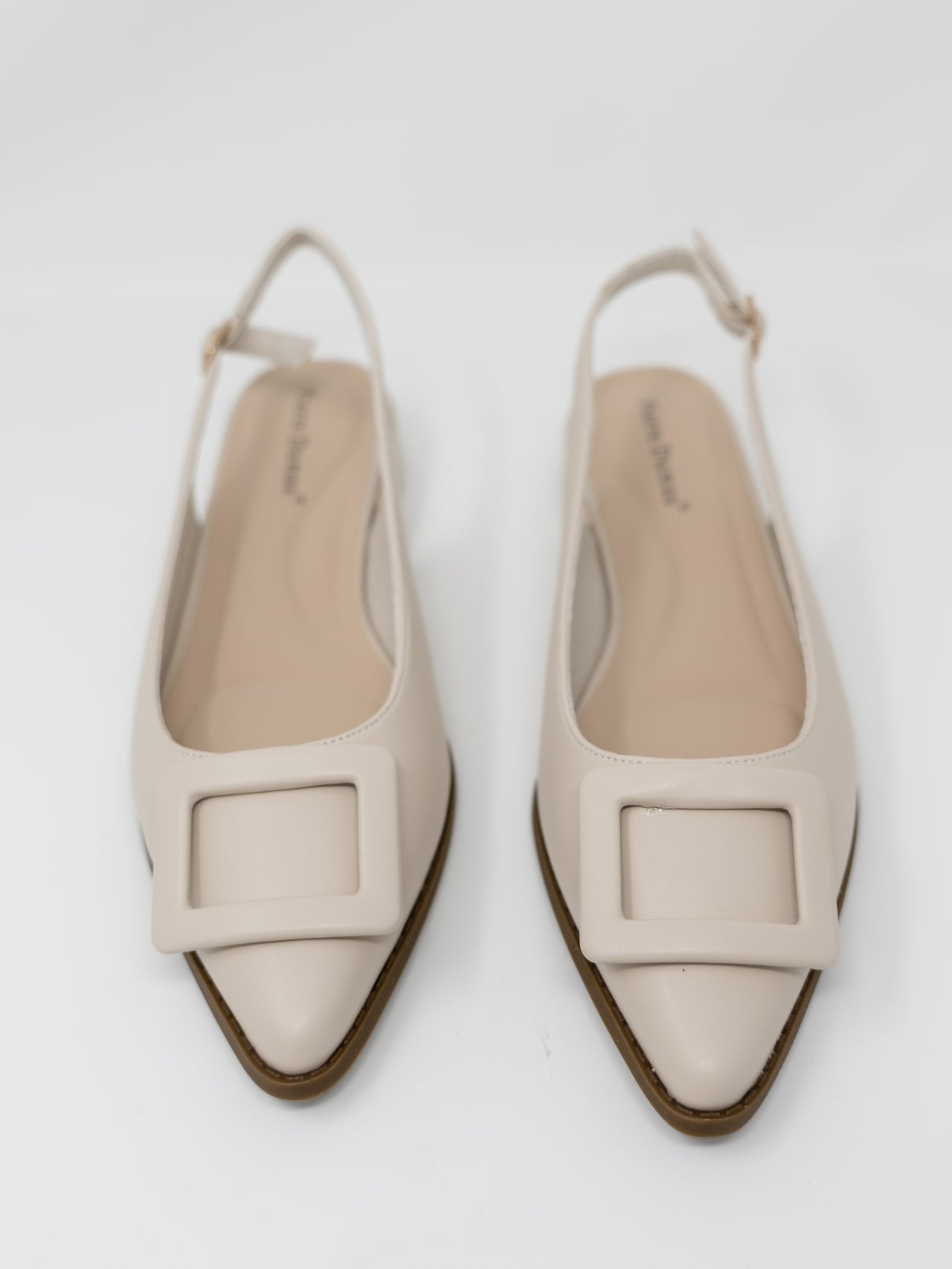 Electra Slingback Flats- Nude Smooth