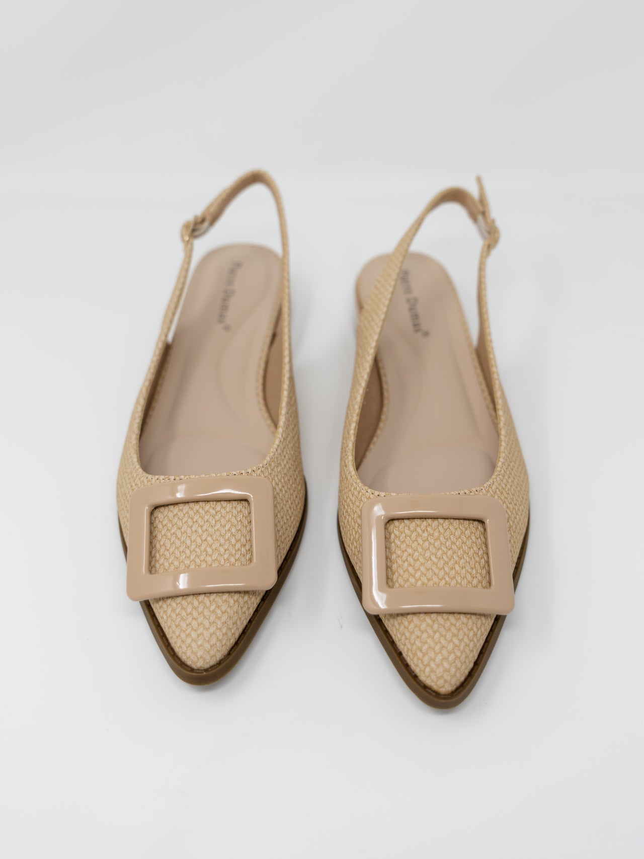 Electra Slingback Flats- Nude Woven