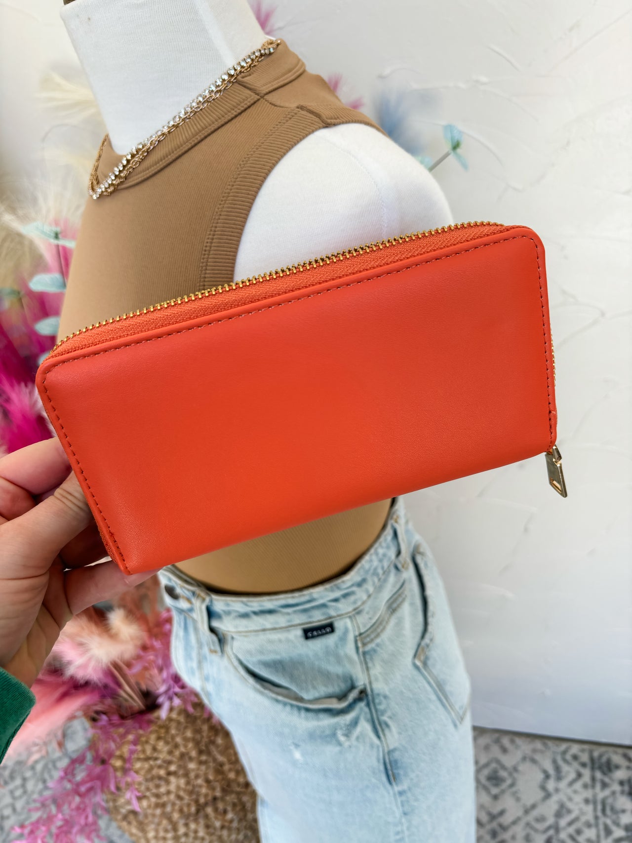 Brylee Orange Shoulder Bag