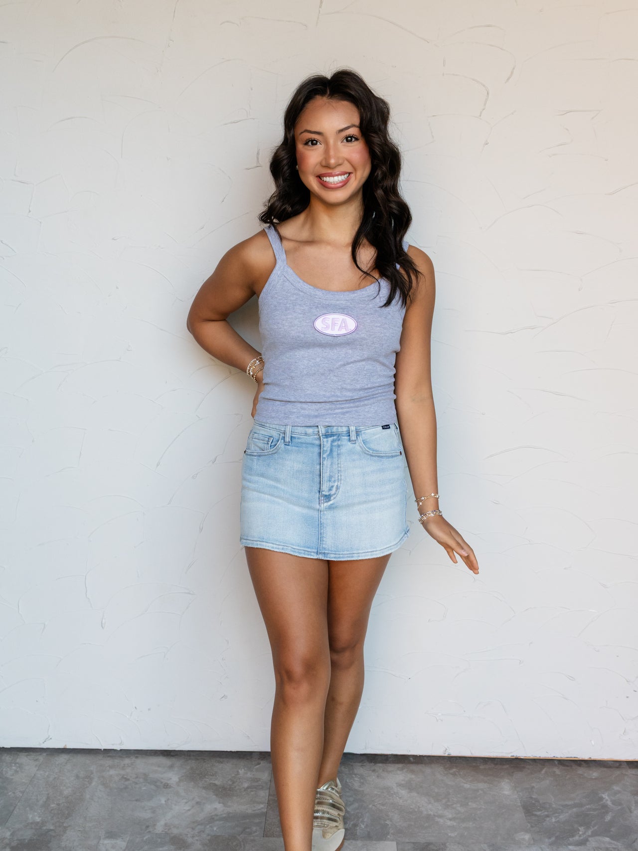 SFA Oval Patch Tank-Grey
