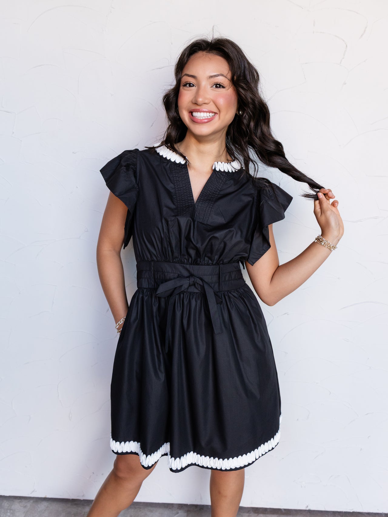 Reach For The Stars Cap Sleeve Dress