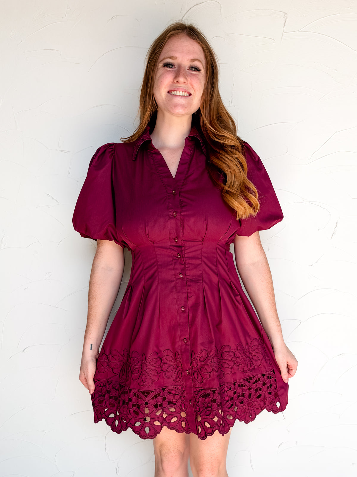 All Tied Up Puff Sleeve Dress