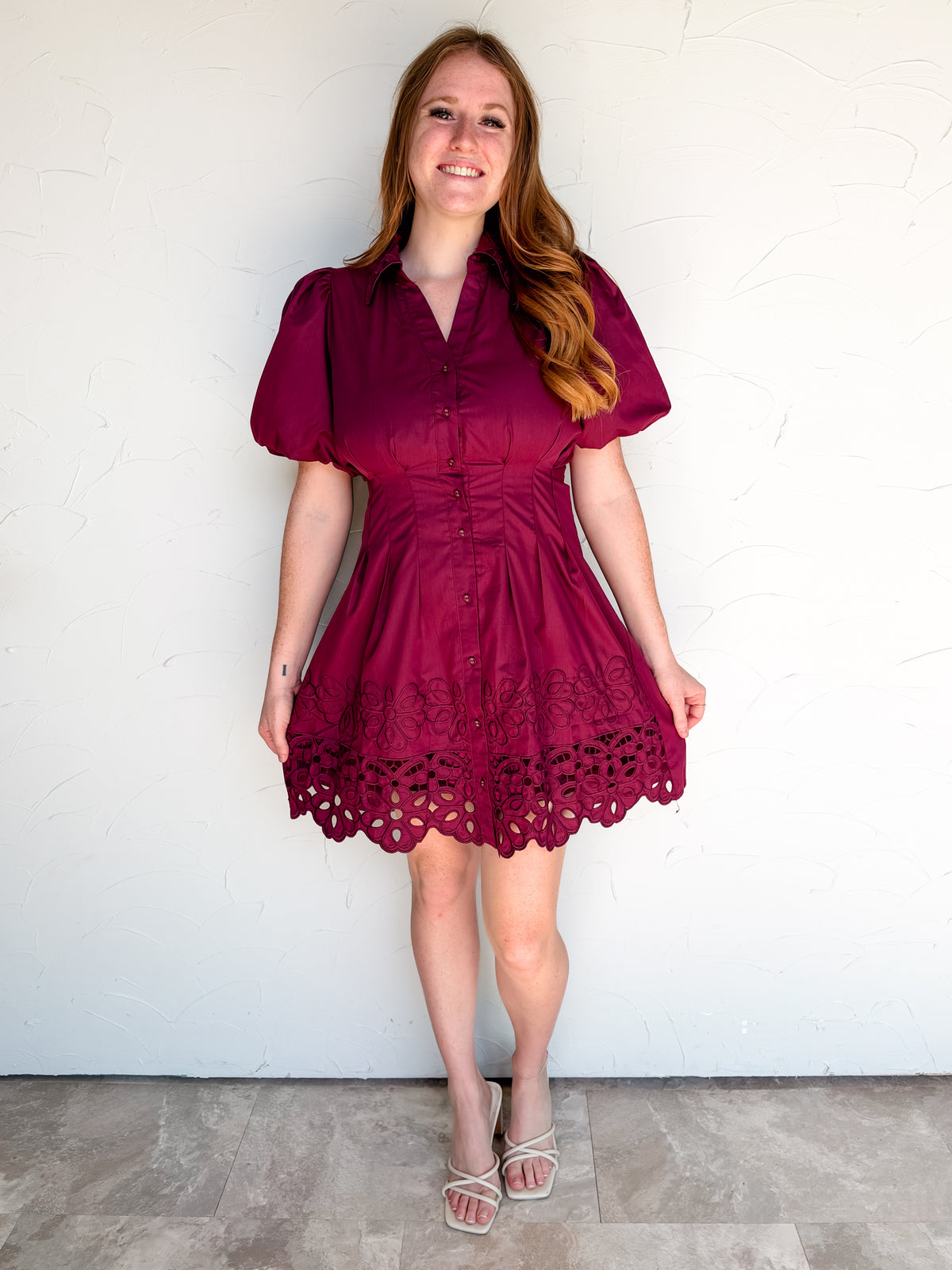 All Tied Up Puff Sleeve Dress
