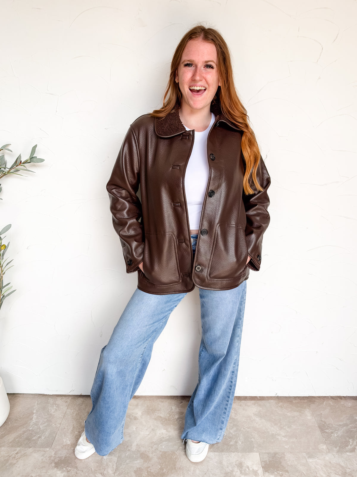 Finders Keepers Shearling Collar Jacket