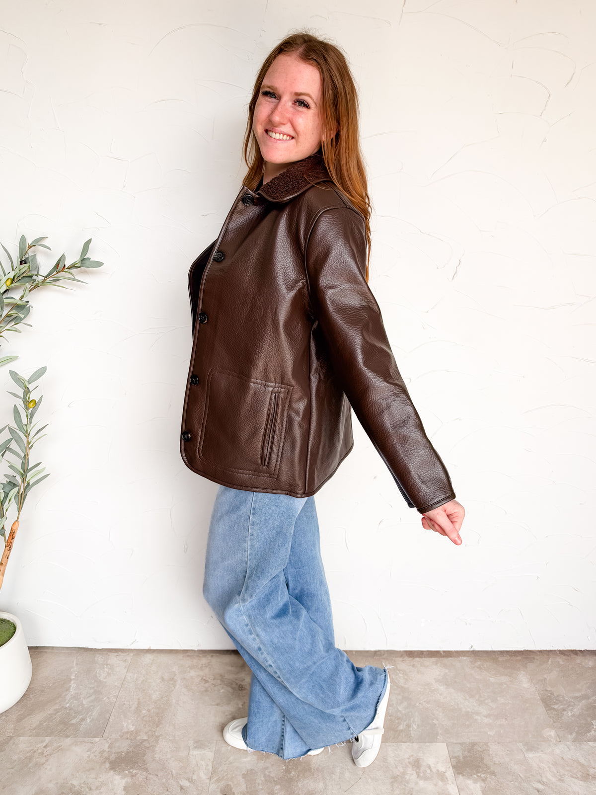 Finders Keepers Shearling Collar Jacket