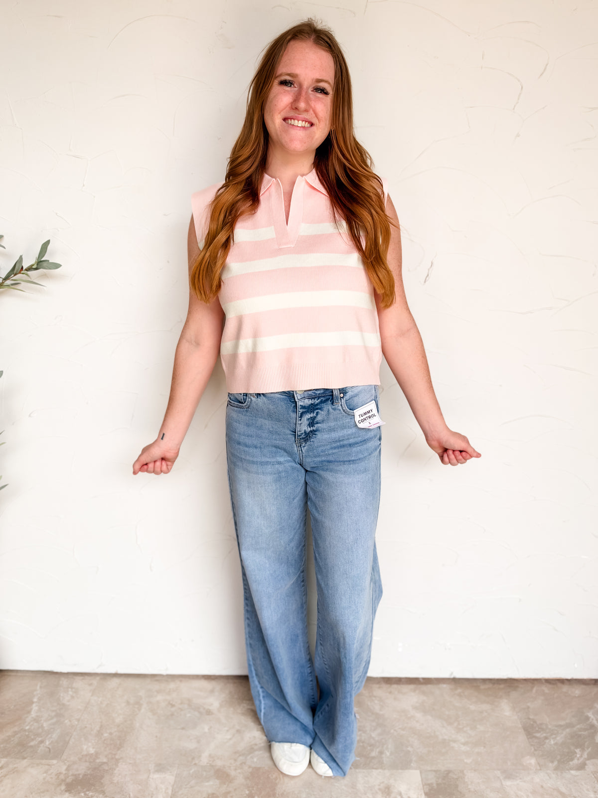 Country Club Polo Knit Top