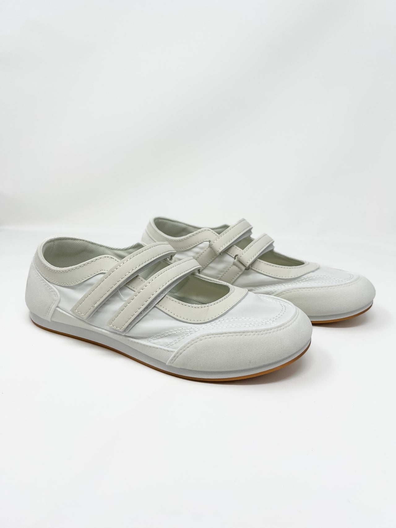 Timbre Sporty Ballet Sneakers- White