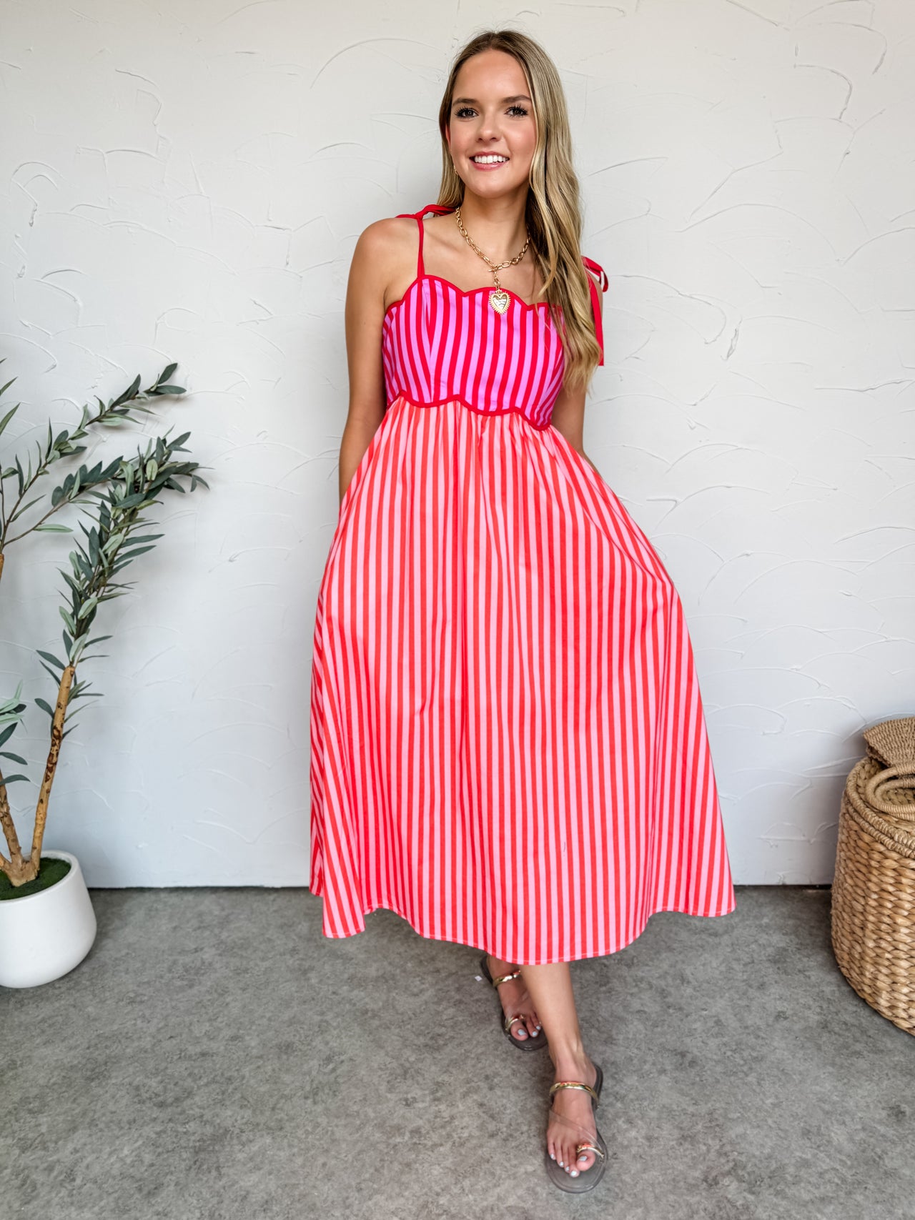 Berry Bliss Red And Pink Dress - Small Berry Bliss Red And Pink Dress - Small