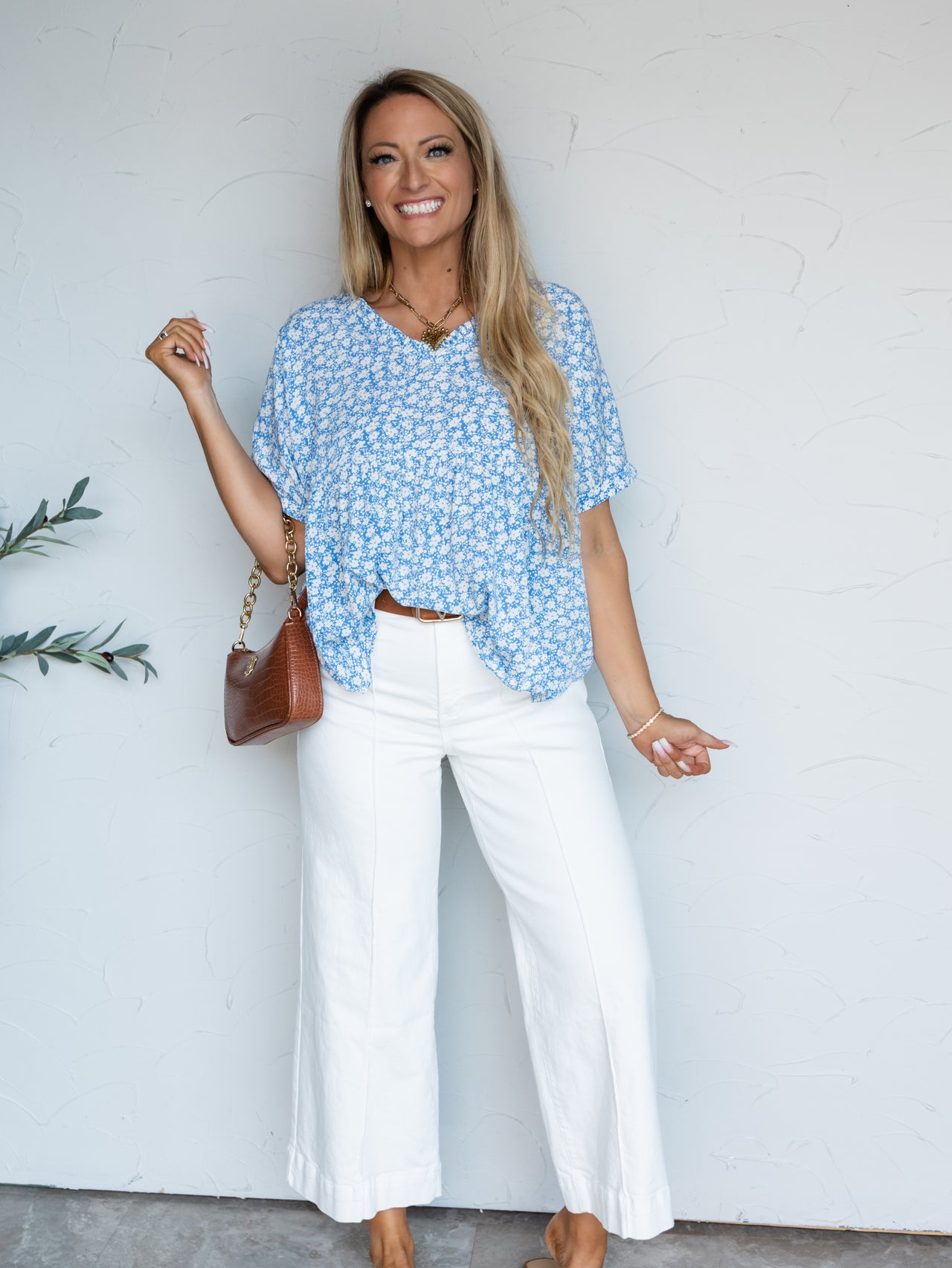 Hand Pickin' Floral Babydoll Top