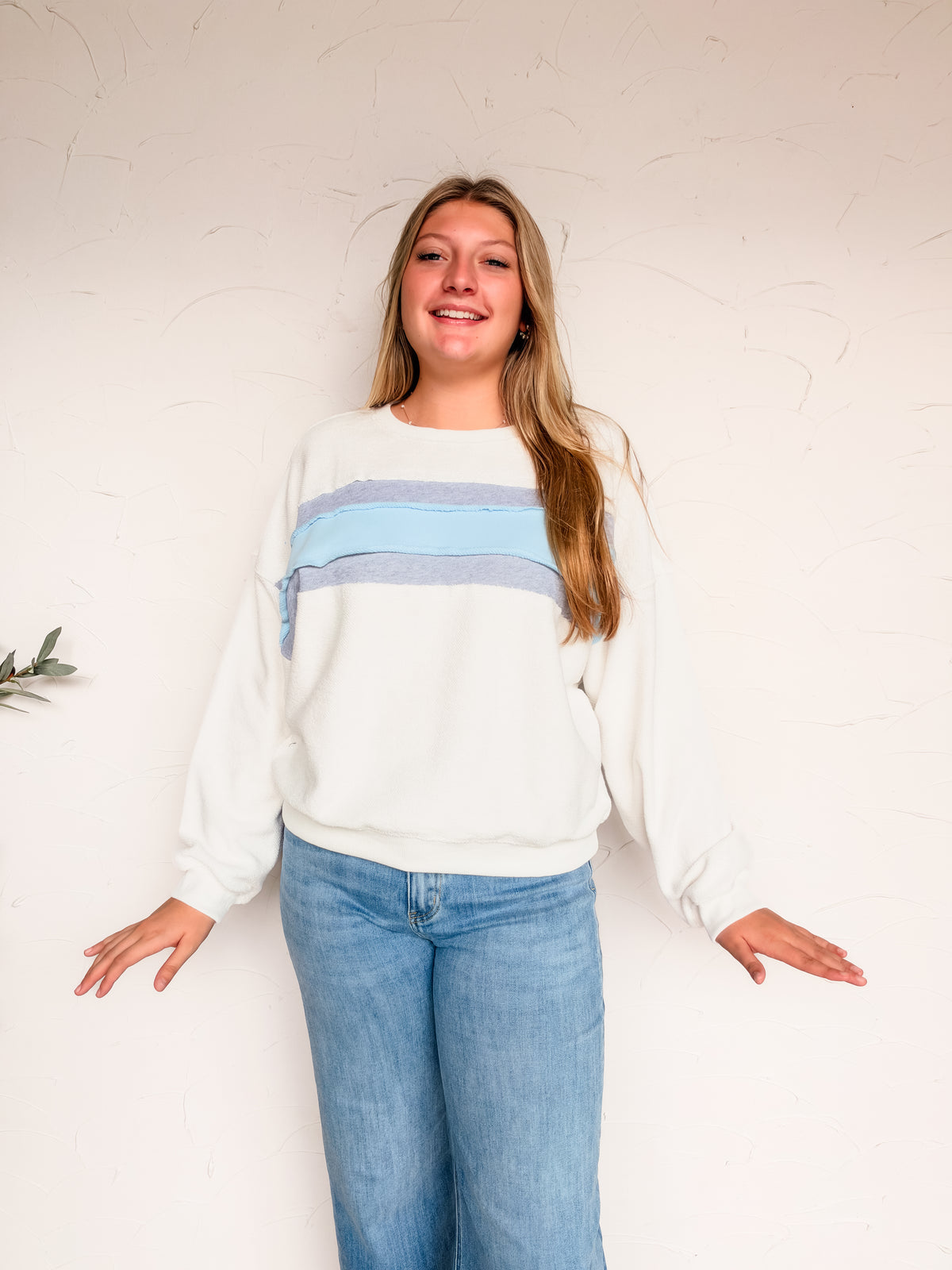 Dance It Out Mid Stripe Sweatshirt